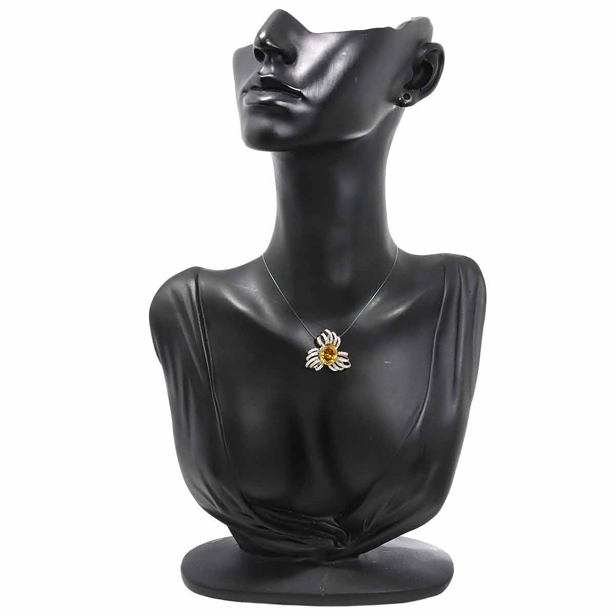 Sphene 4.66ct Diamond 0.76ct Pendant Top Pt Platinum