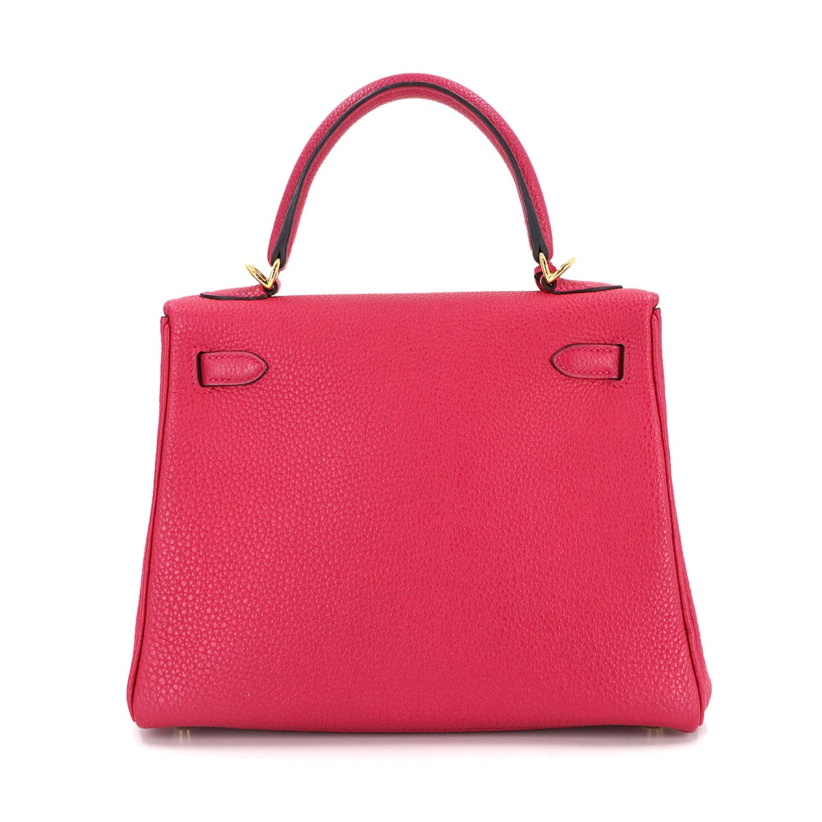 Kelly 25 2way Hand Shoulder Bag Togo Framboise Purse Pink