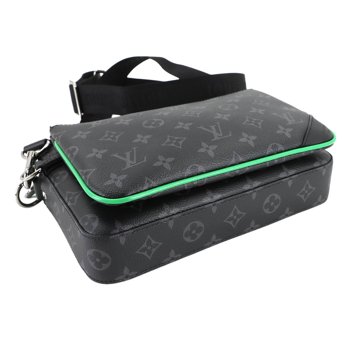 Monogram Eclipse Trio Messenger Green M26052 Purse