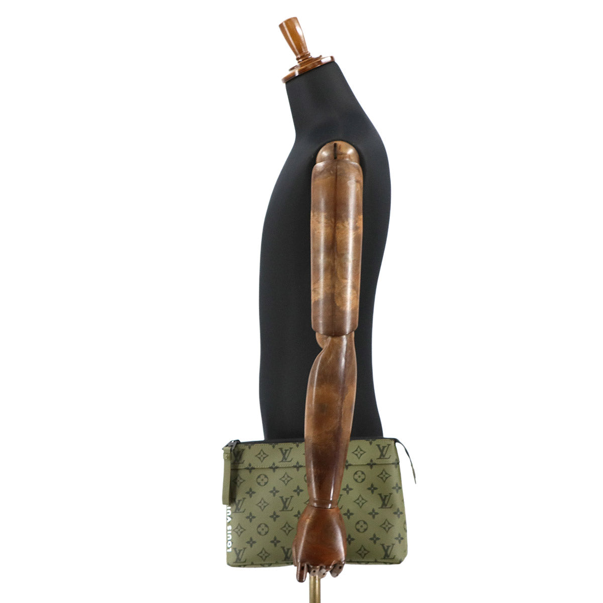 Monogram Pochette Voyage Souple Clutch Bag Khaki M82800