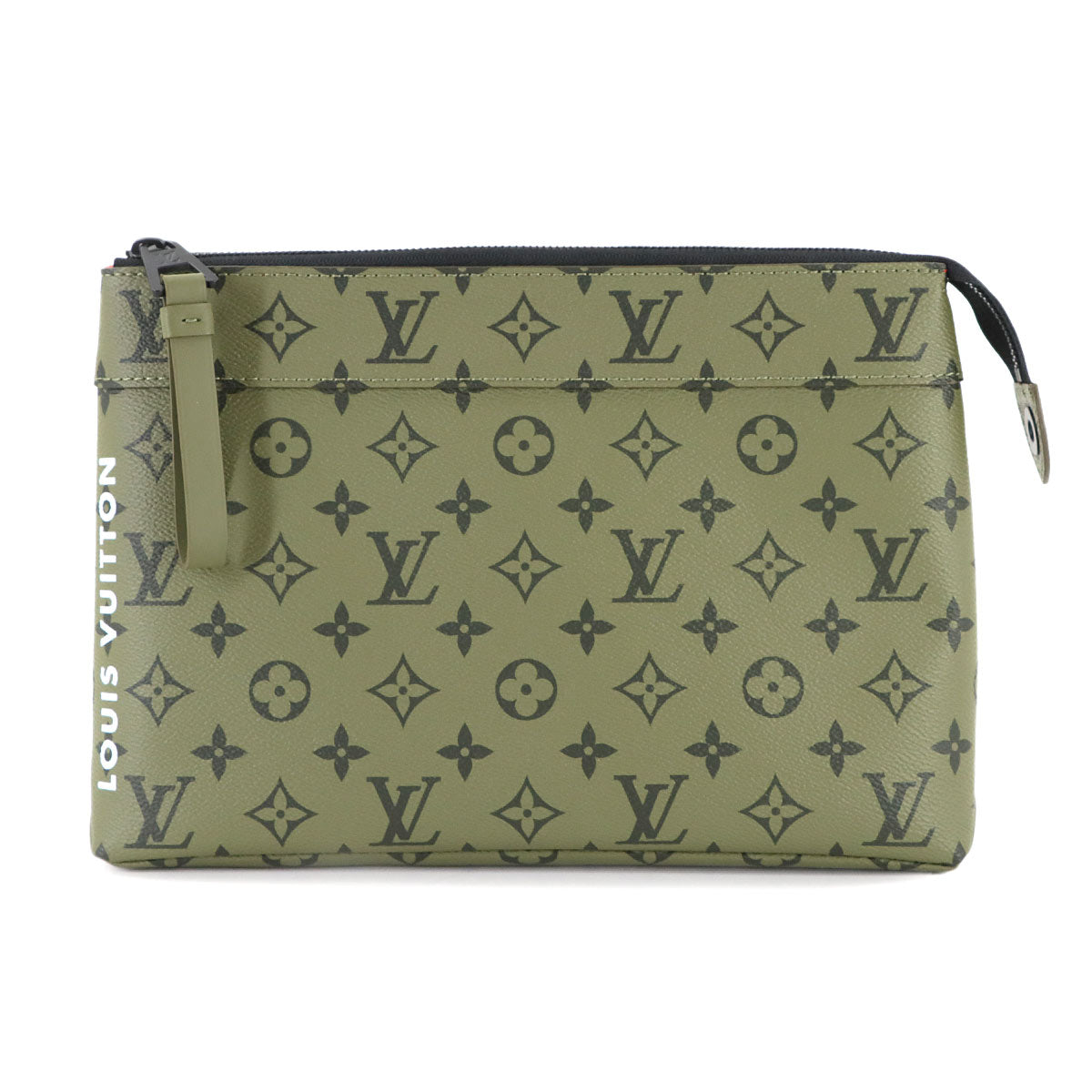 Monogram Pochette Voyage Souple Clutch Bag Khaki M82800