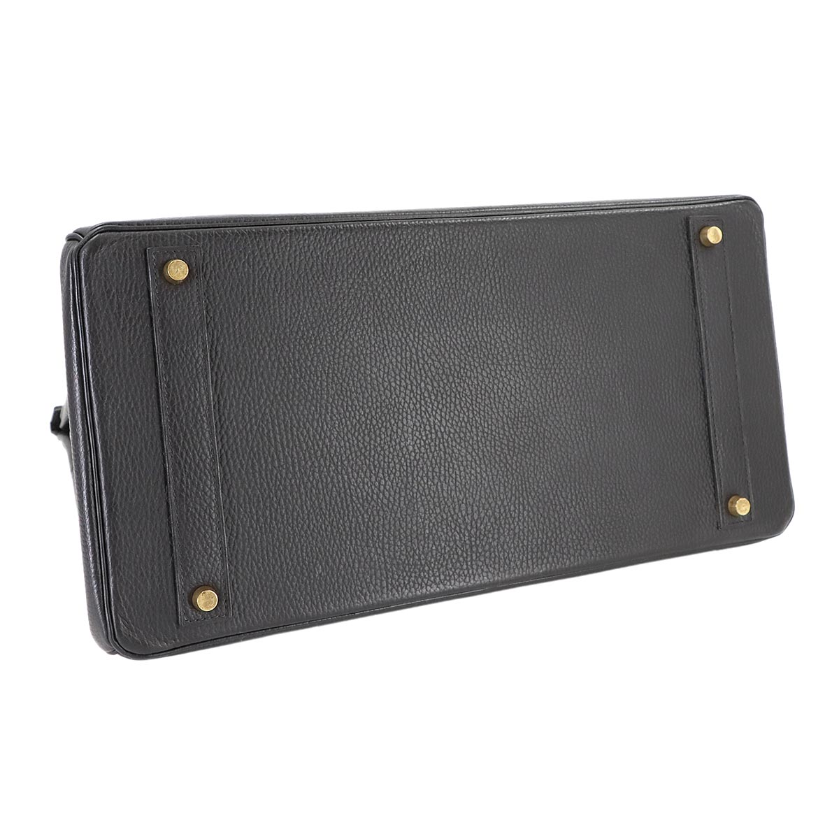 Birkin 40 Ardennes Leather Black Hand Bag Vintage Purse