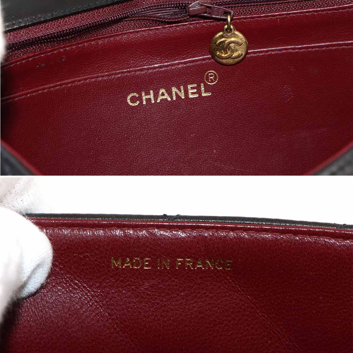 Diana Matelasse 22 Chain Shoulder Bag Leather A01164 Vintage