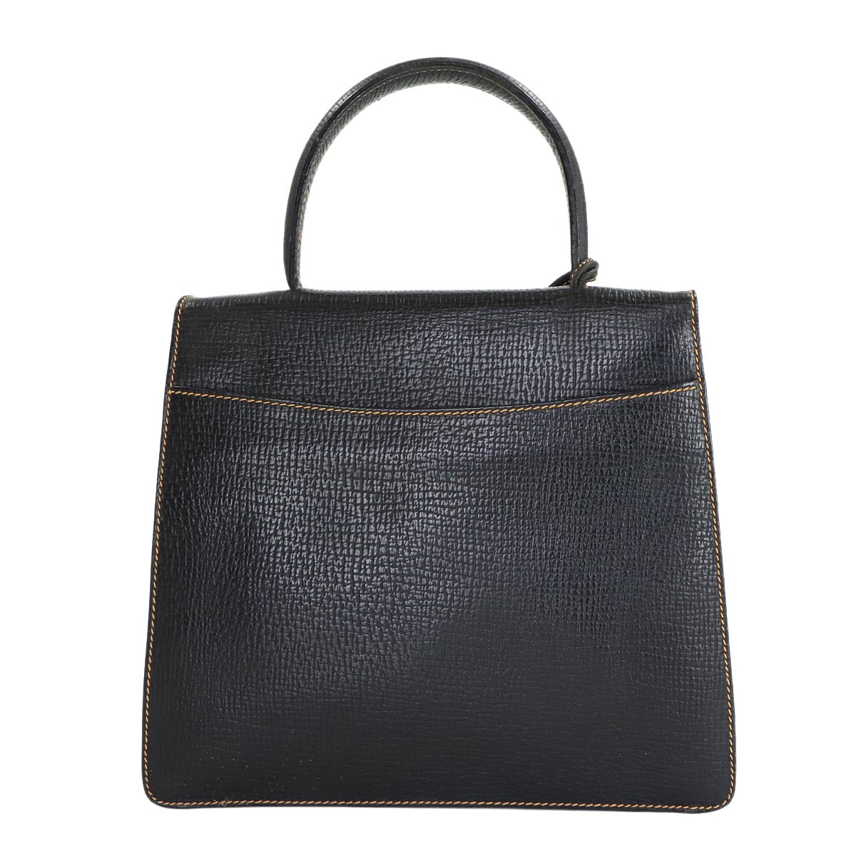 Barcelona Hand Shoulder Bag Leather Black Purse
