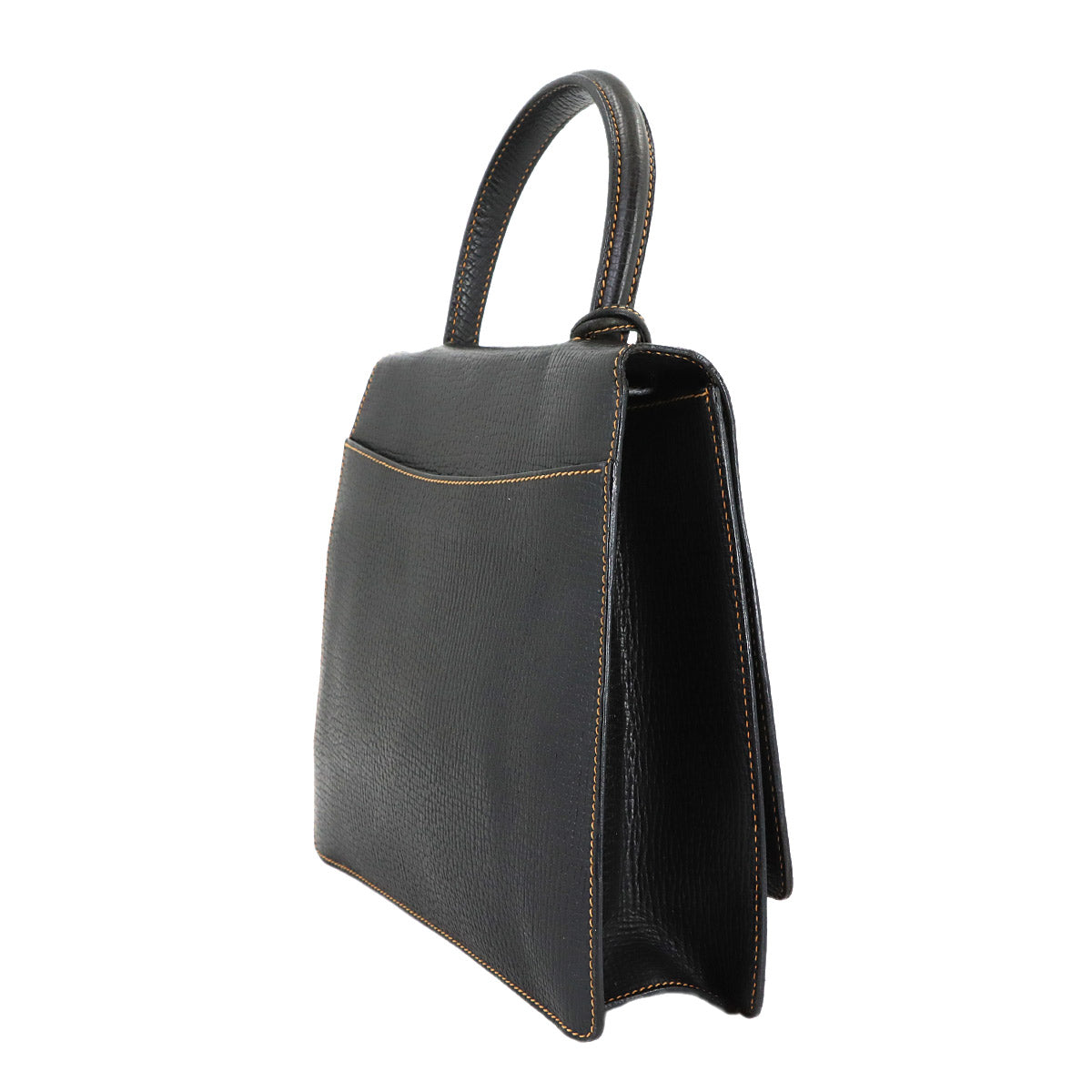 Barcelona Hand Shoulder Bag Leather Black Purse