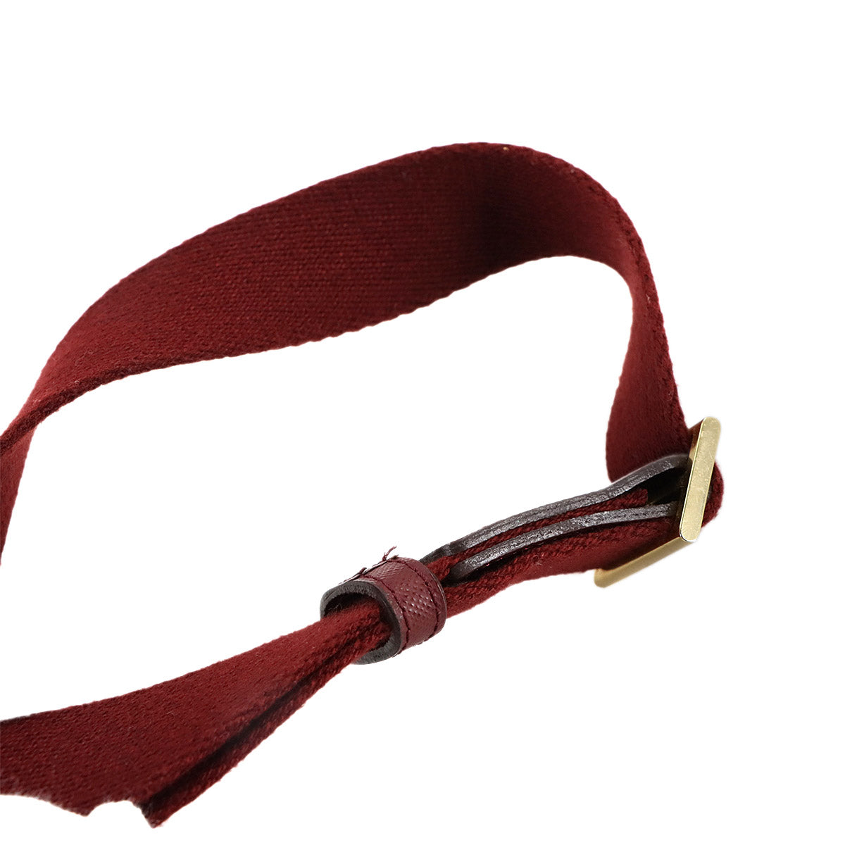 Shoulder Bag Canvas Leather Beige Bordeaux Plaid Purse