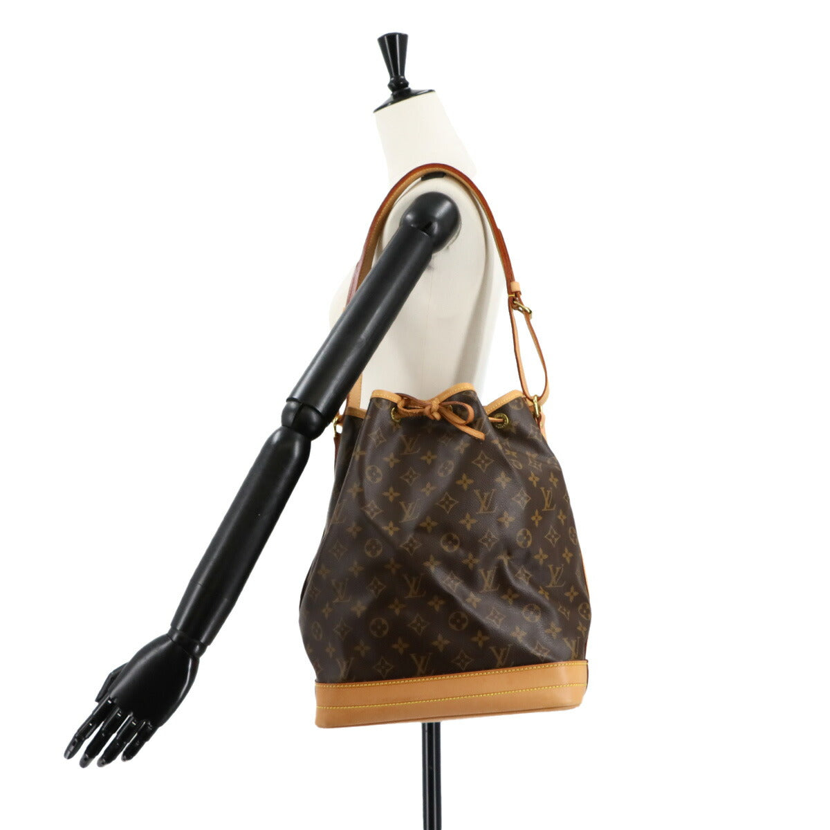 Monogram Noe Drawstring Shoulder Bag Brown M42224 Purse