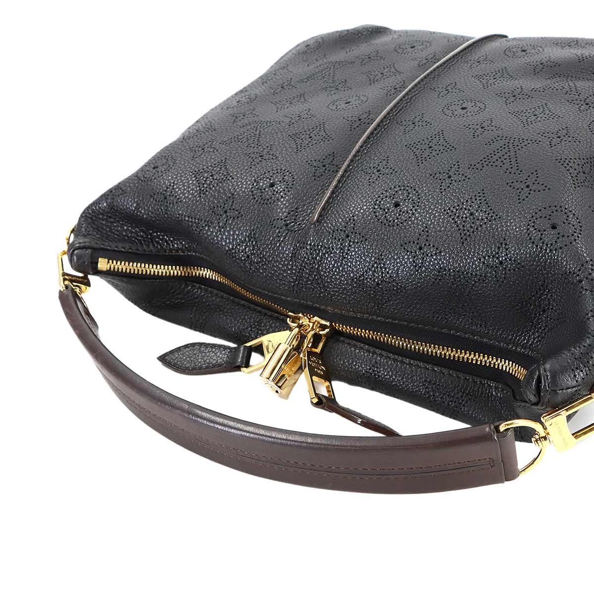 Mahina Selene PM Hand Shoulder Bag Leather Noir M94314