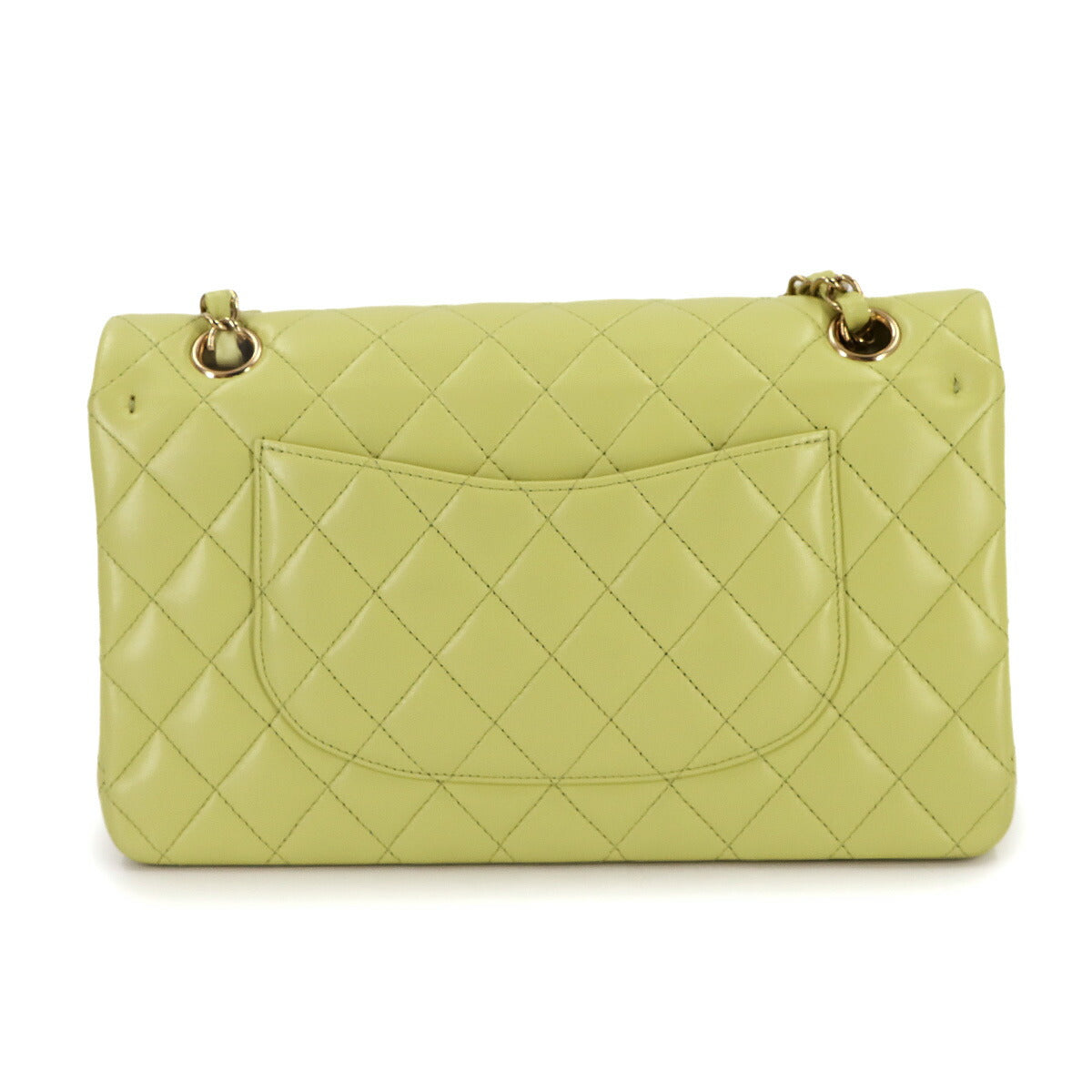 Matelasse 25 Chain Shoulder Bag Leather Light green A01112 11.12