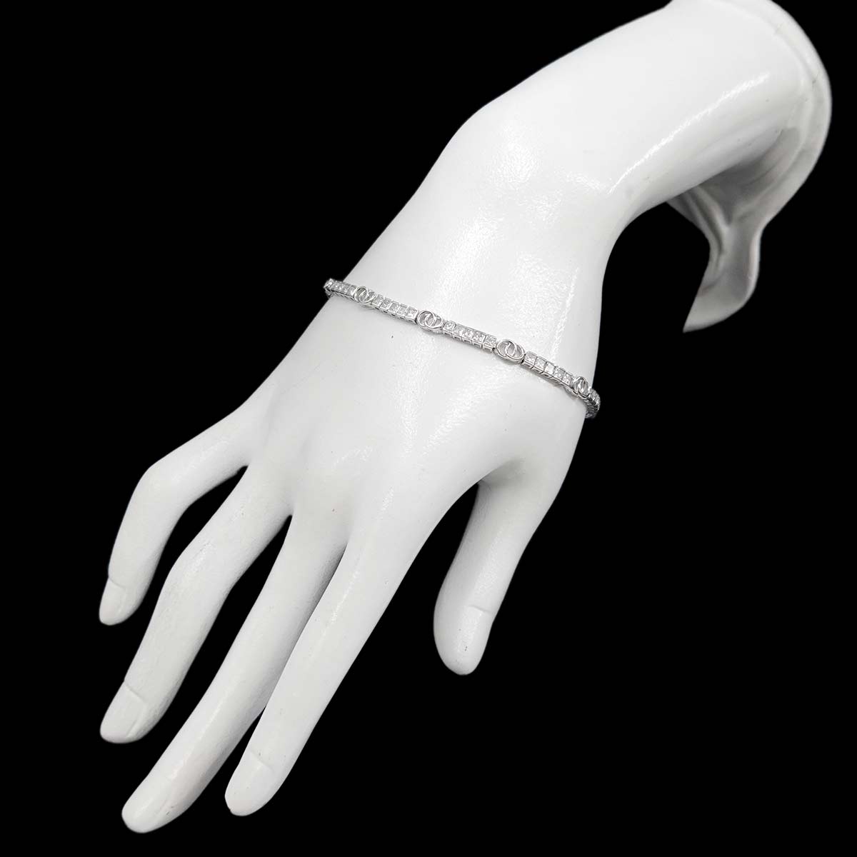 Diamond 3.00ct Bracelet 18K K18 WG White Gold 750 90312081