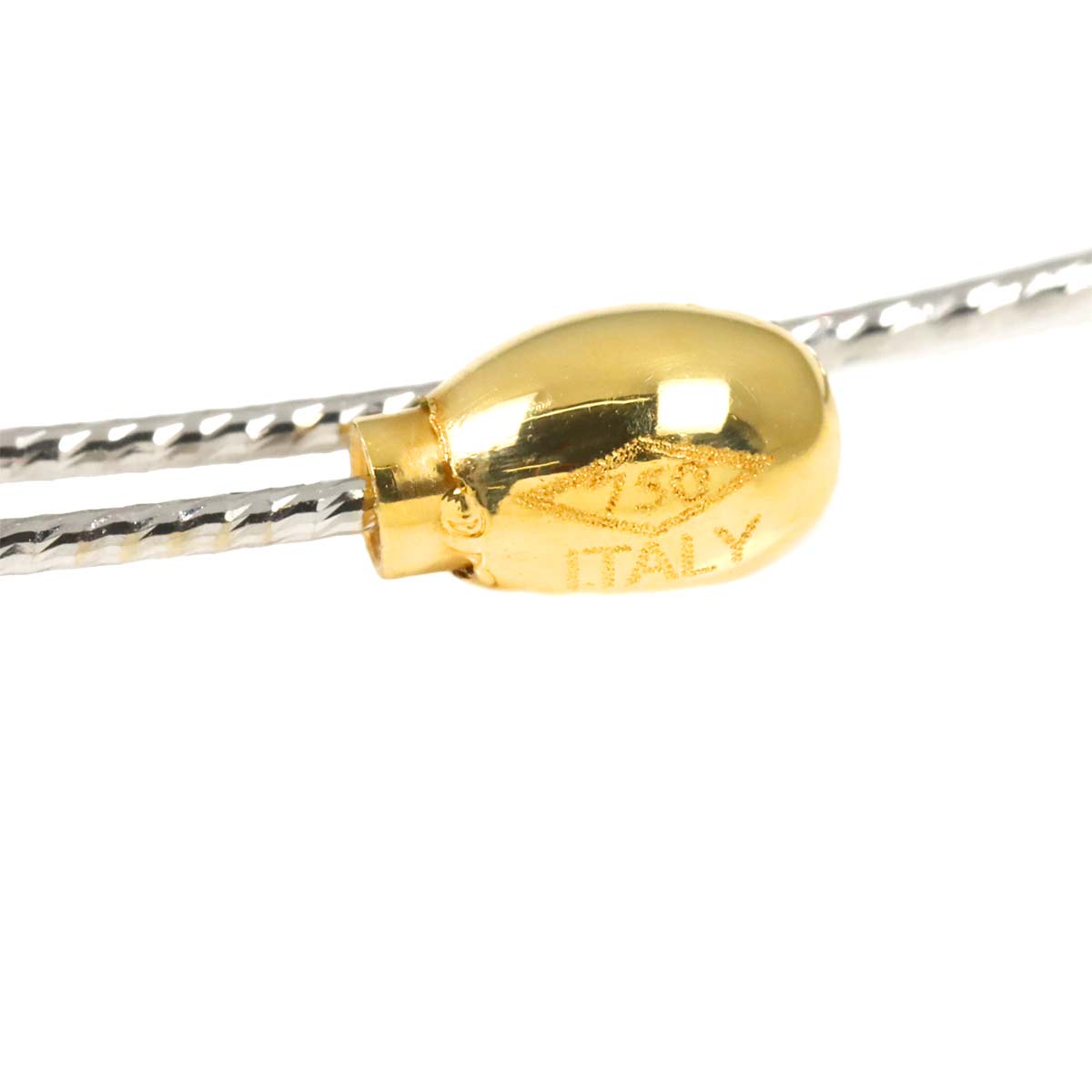 Diamond 0.594ct/0.05ct Necklace 18K K18 YG WG Yellow White Gold 750