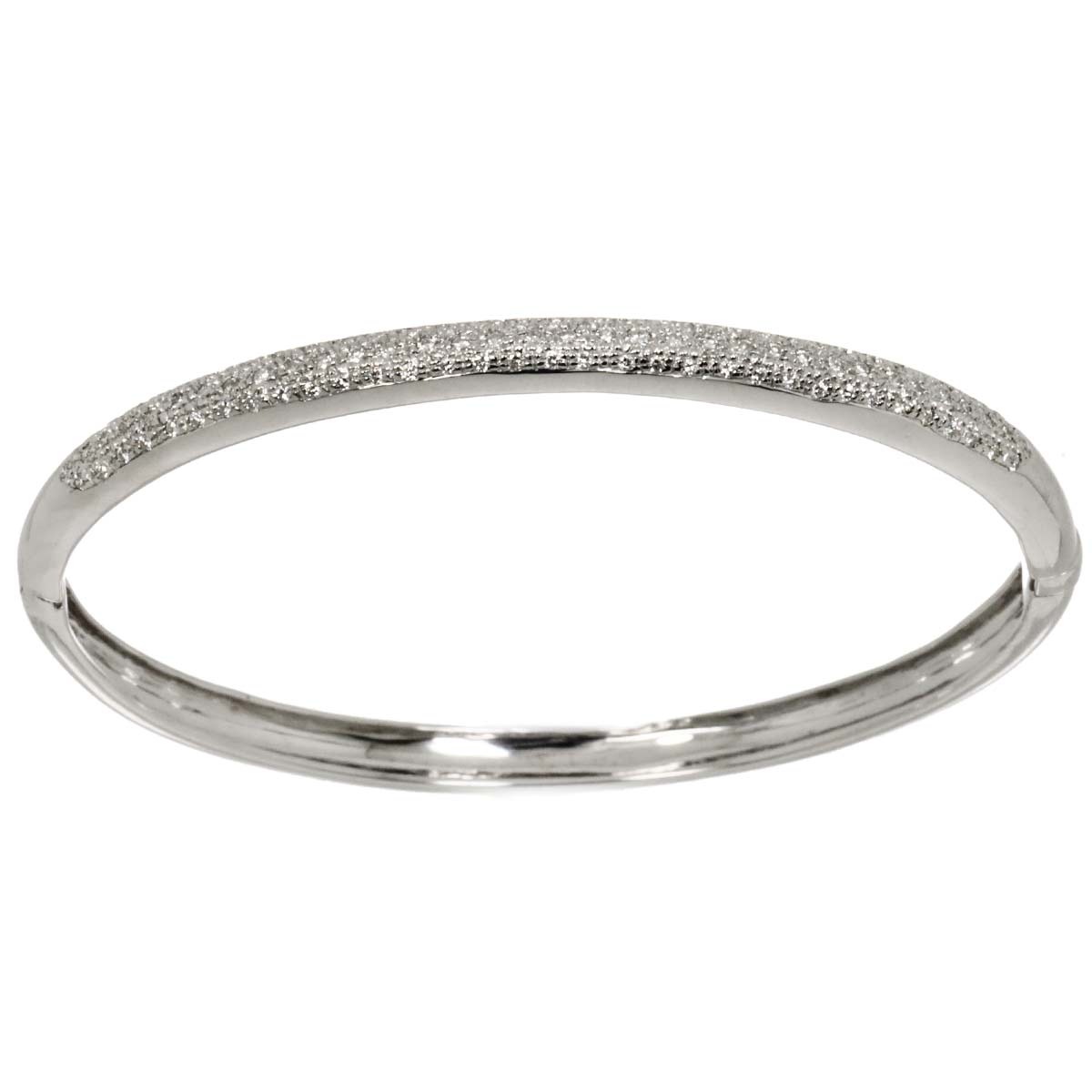 Diamond 0.70ct Bracelet 18K K18 WG White Gold 750