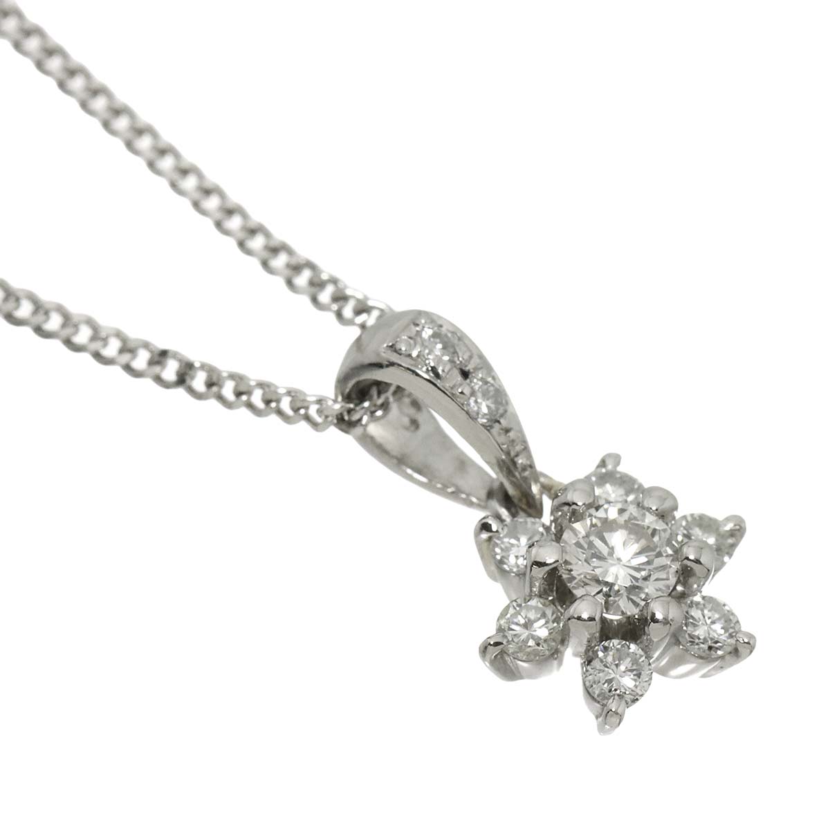 Diamond 0.50ct/0.02ct Necklace Pt Platinum