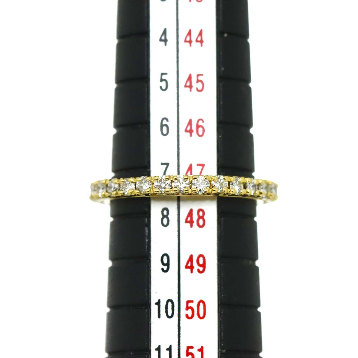 Diamond 0.67ct Ring 18K YG Yellow Gold 750 Size4-4.5(US)