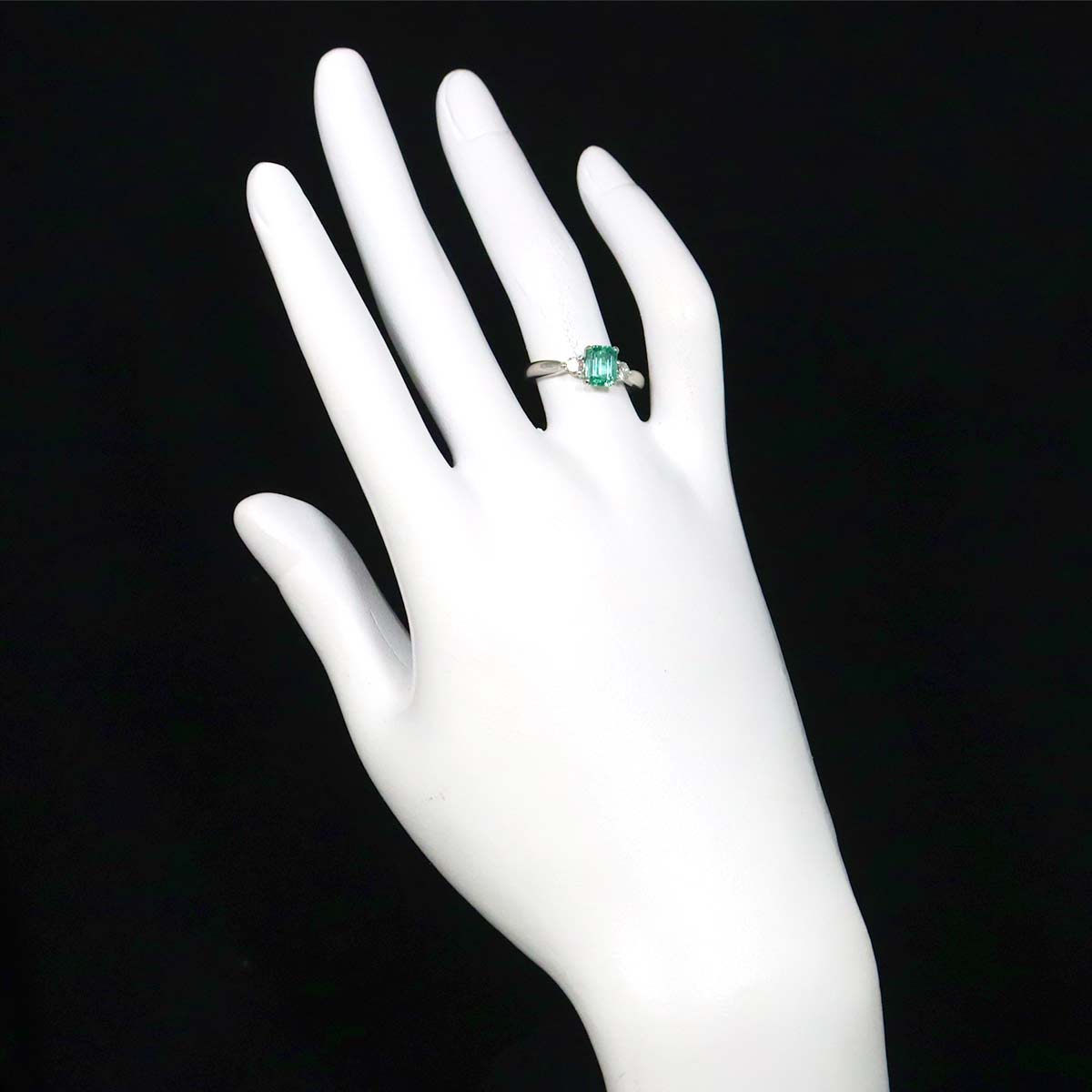 Beryl 0.82ct Diamond 0.20ct Ring Pt Platinum size5.75-6(US)