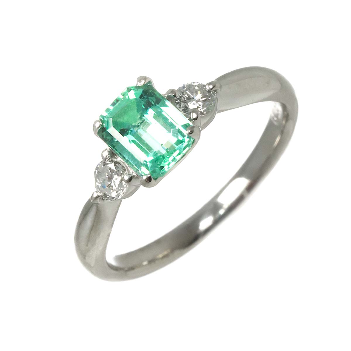 Beryl 0.82ct Diamond 0.20ct Ring Pt Platinum size5.75-6(US)