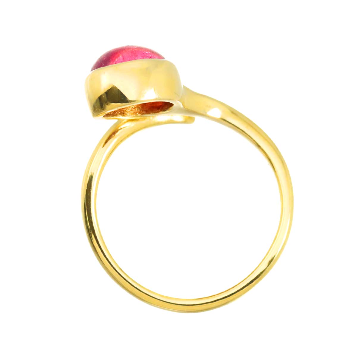 Tourmaline 2.24ct Ring 18K YG 750 Size6.5-6.75(US)