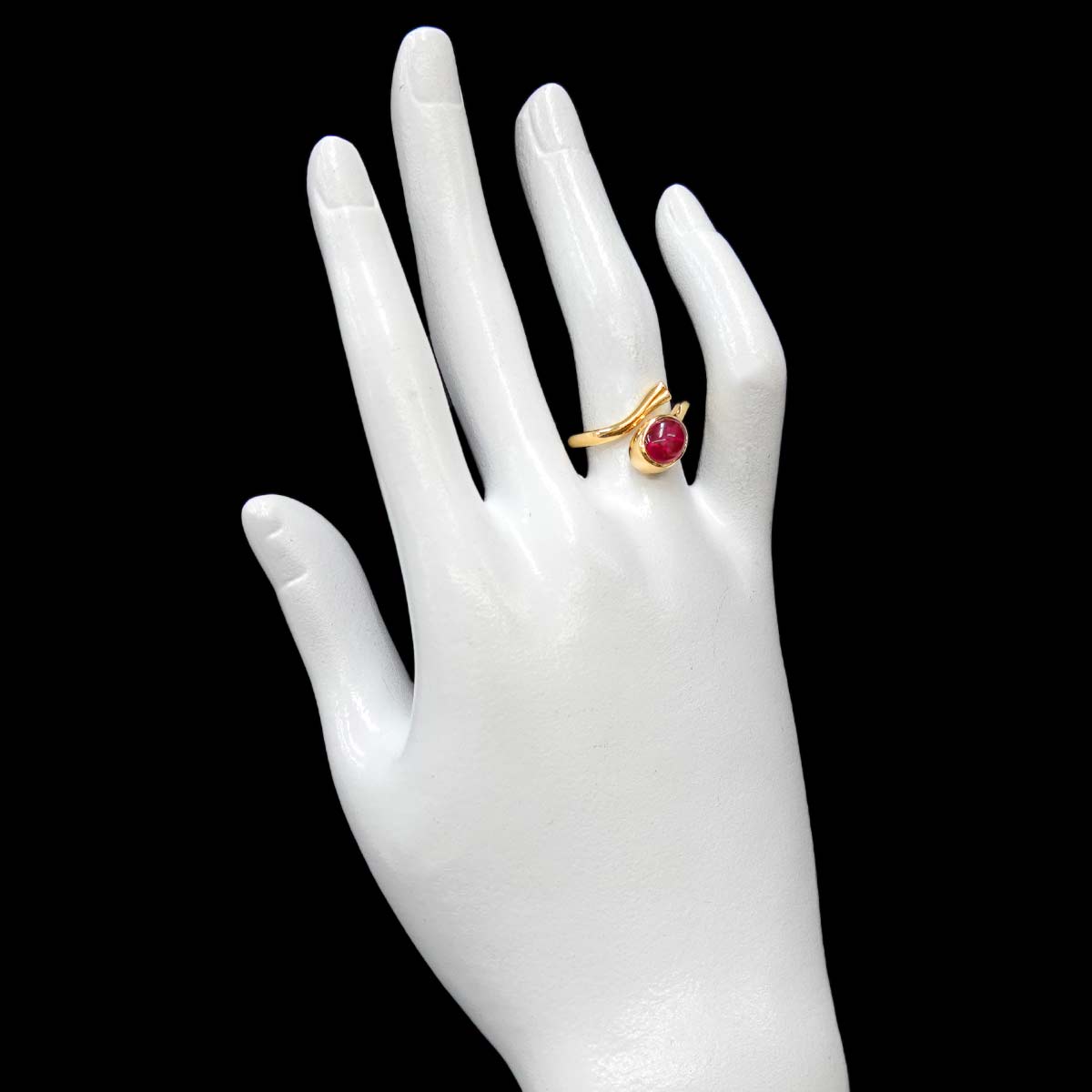 Tourmaline 2.24ct Ring 18K YG 750 Size6.5-6.75(US)
