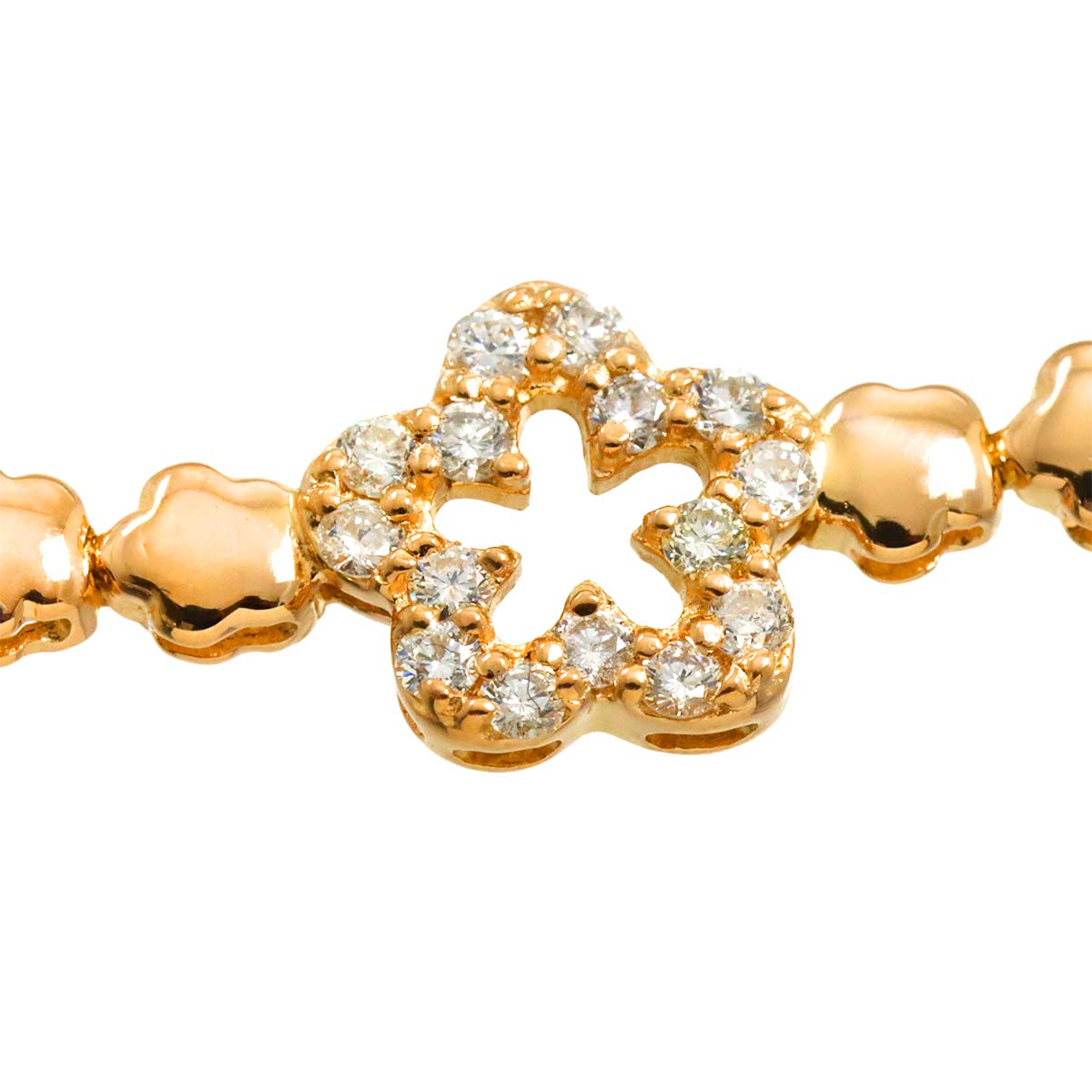 Diamond 0.65ct Bracelet Bangle 18K PG 750