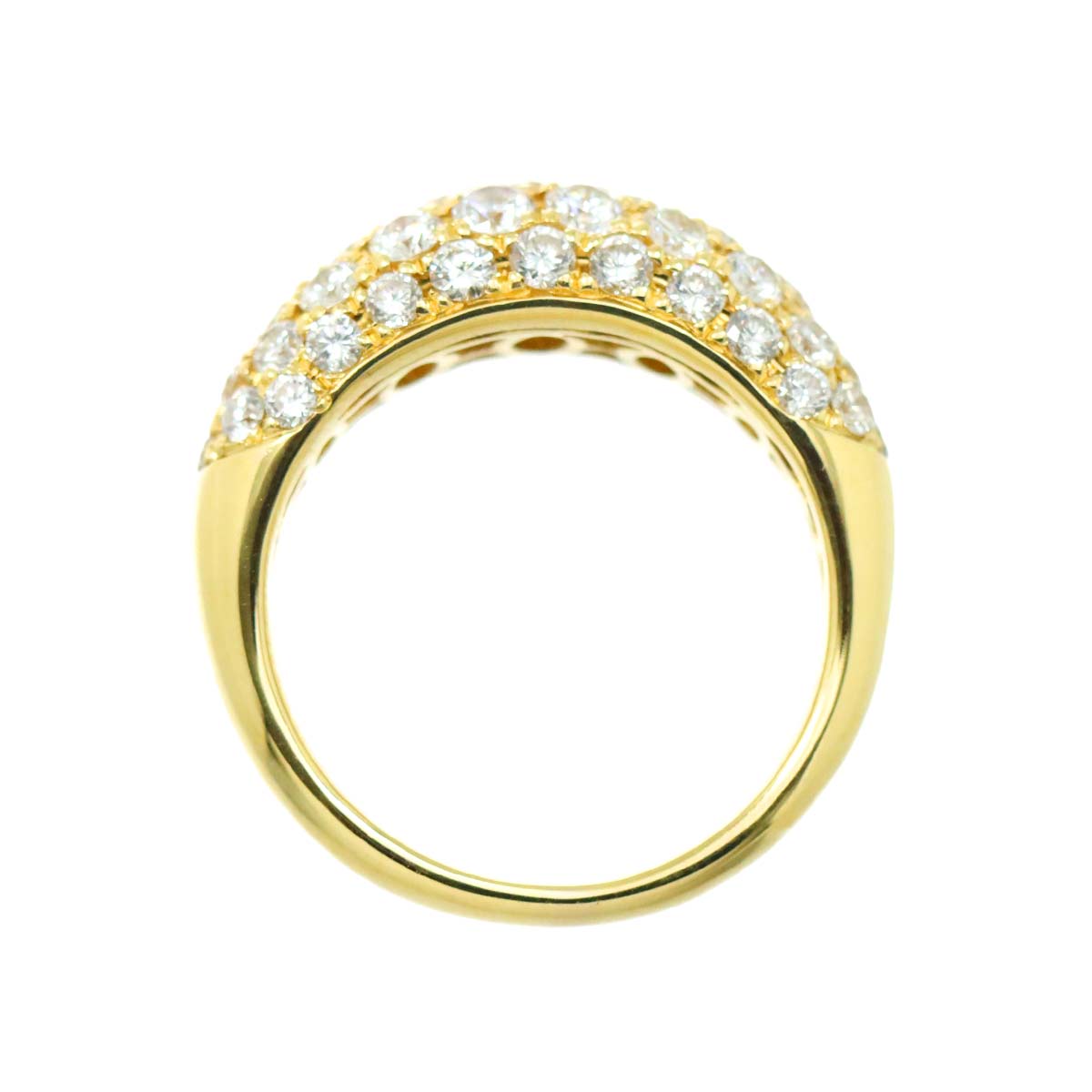 Diamond 2.00ct Ring 18K YG Yellow Gold 750 Size6-6.25(US)