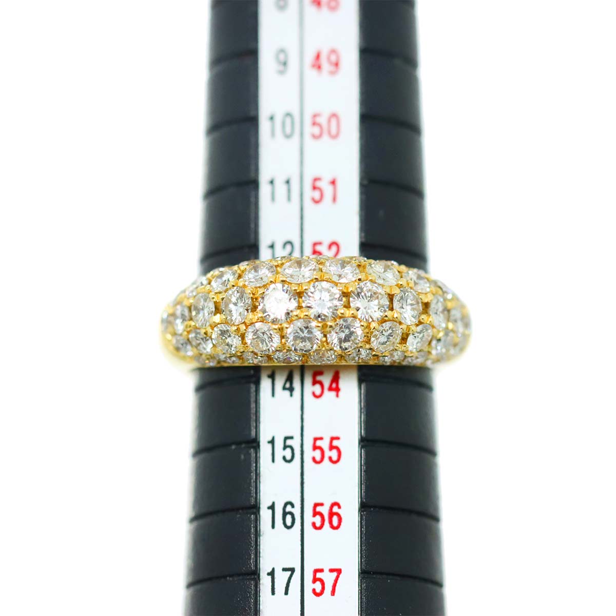 Diamond 2.00ct Ring 18K YG Yellow Gold 750 Size6-6.25(US)