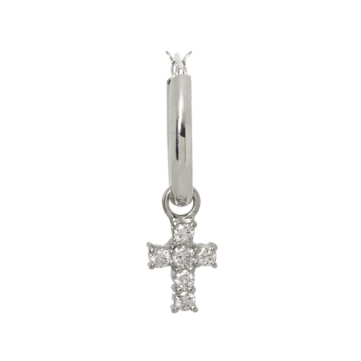 Diamond 0.184ct Earring Pierced Pt Platinum One Piece only