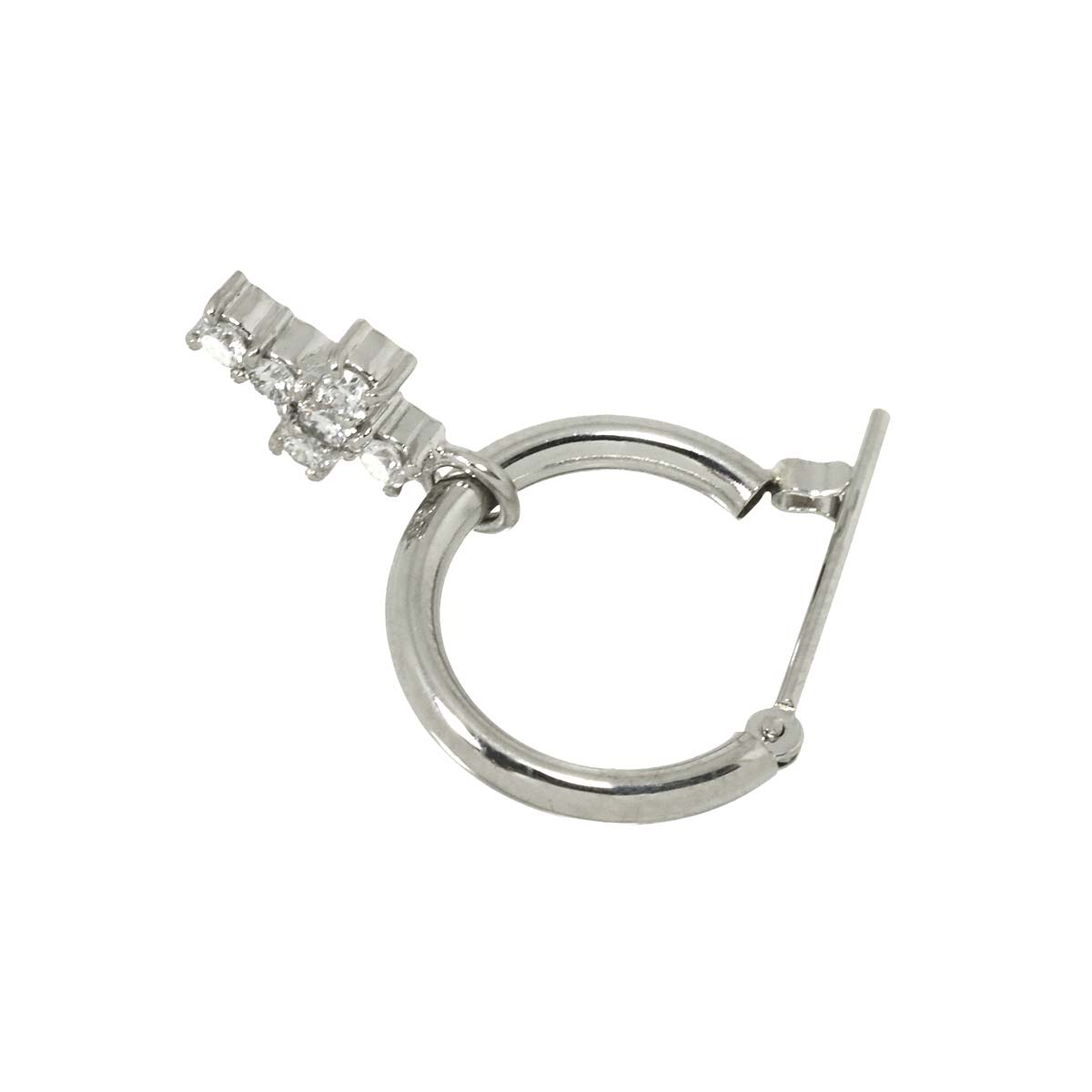 Diamond 0.184ct Earring Pierced Pt Platinum One Piece only