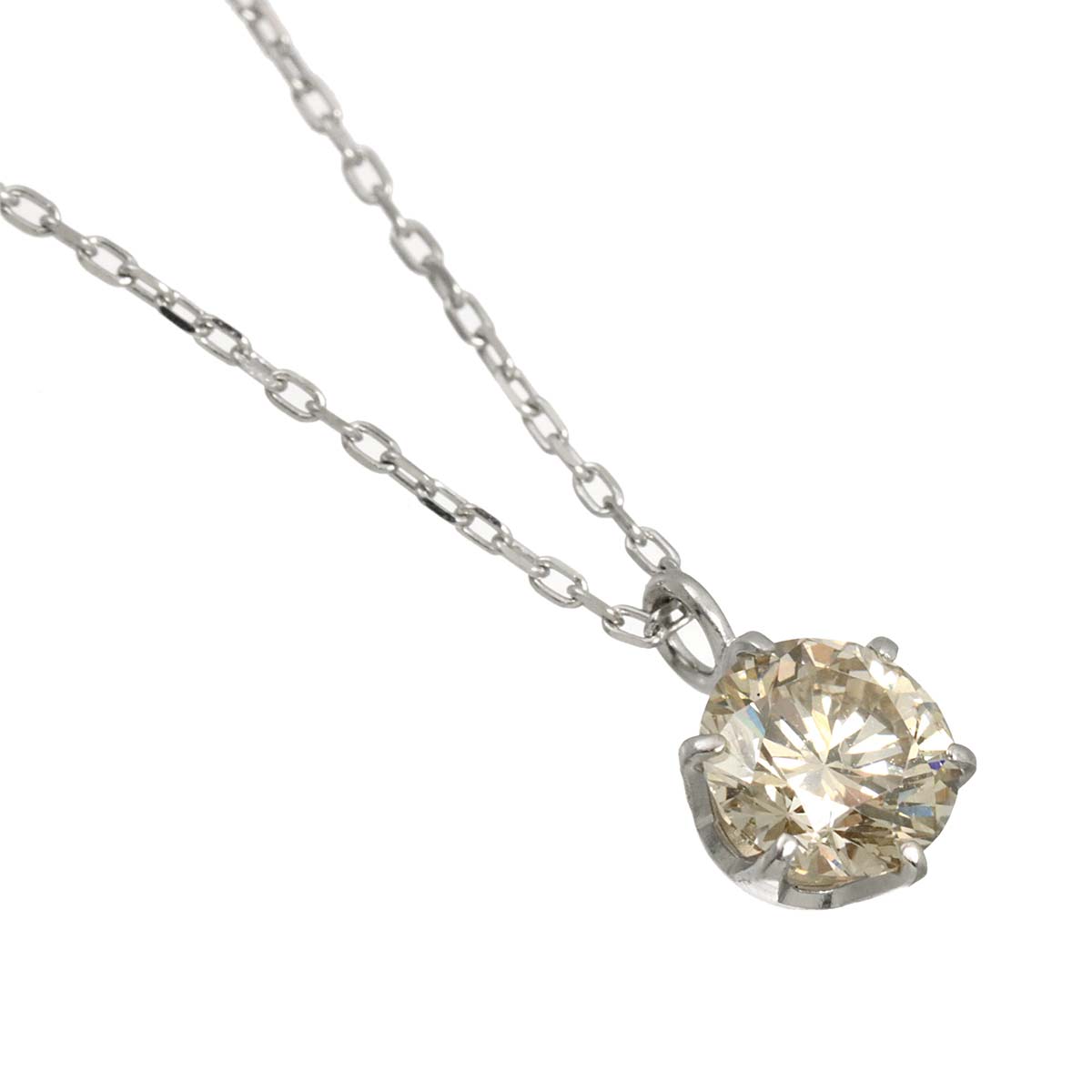 Diamond 0.346ct Necklace 18K WG White Gold 750