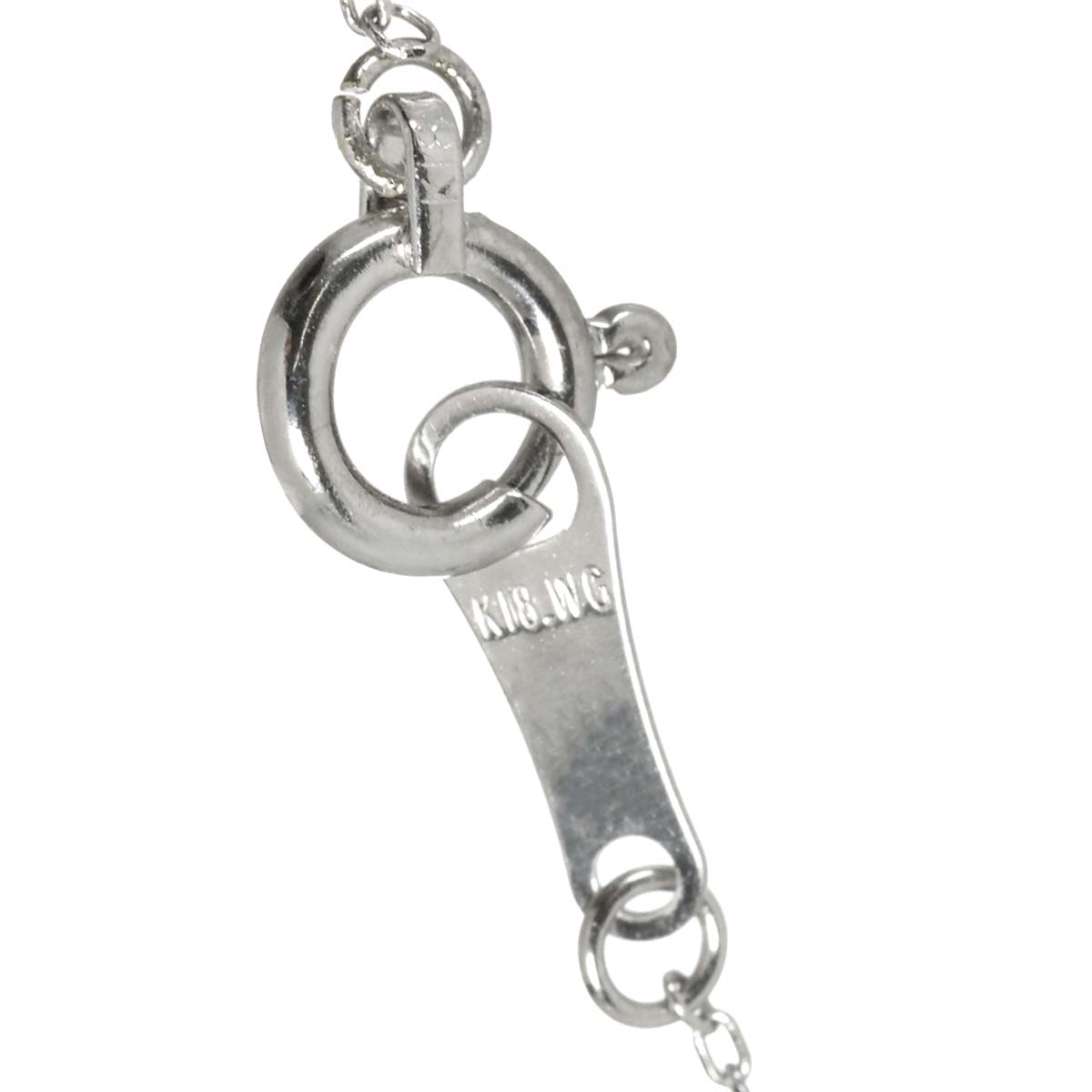 Diamond 0.346ct Necklace 18K WG White Gold 750