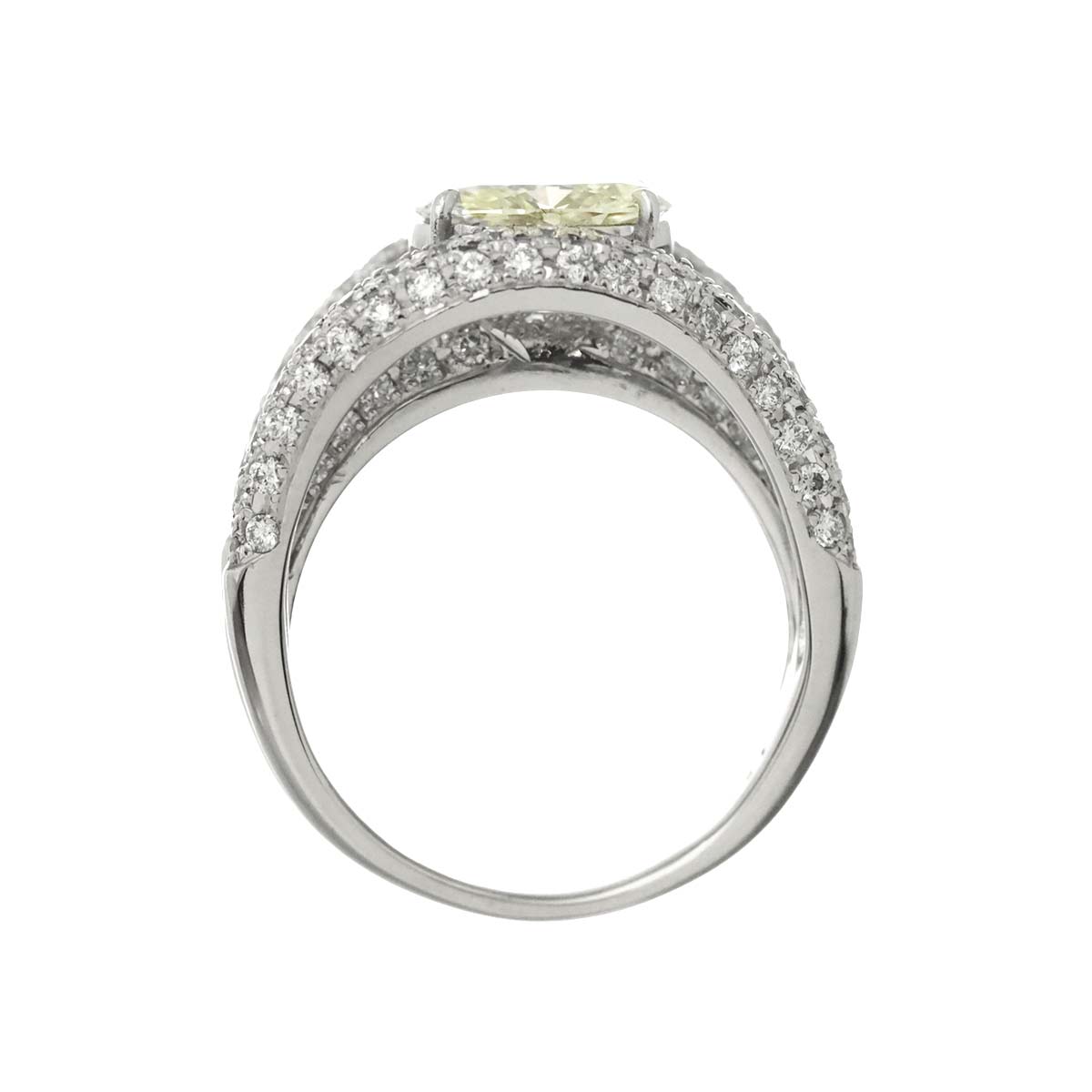 Diamond 1.598ct M/SI2 1.43ct Ring Pt Platinum size6.75(US)