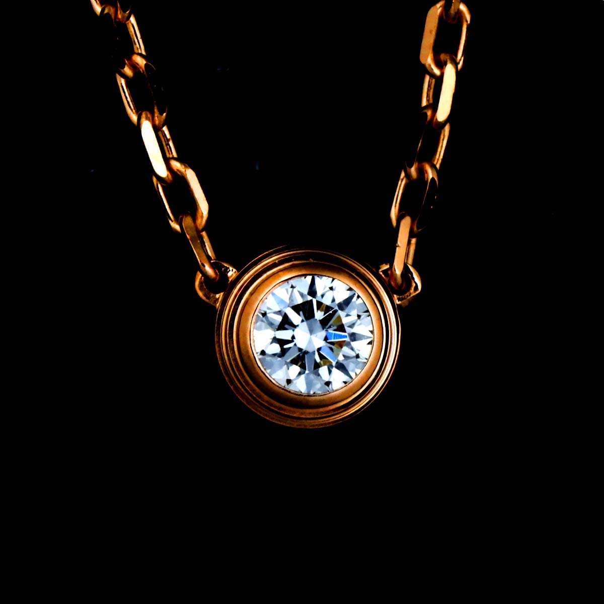d Amour Diamond Necklace SM 18K Pink Gold 750