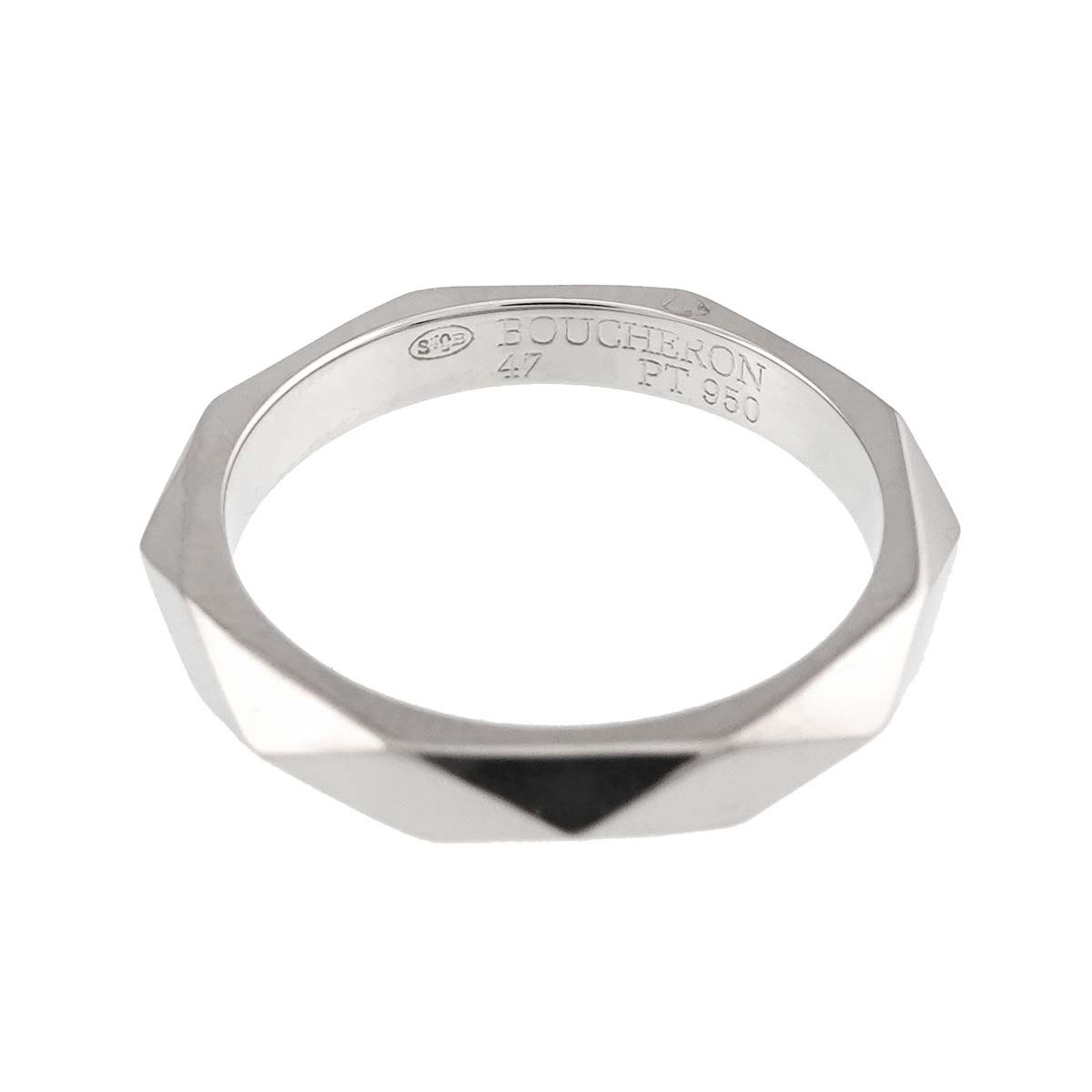 Facet MM Diamond Ring Pt Platinum Size47 4(US)