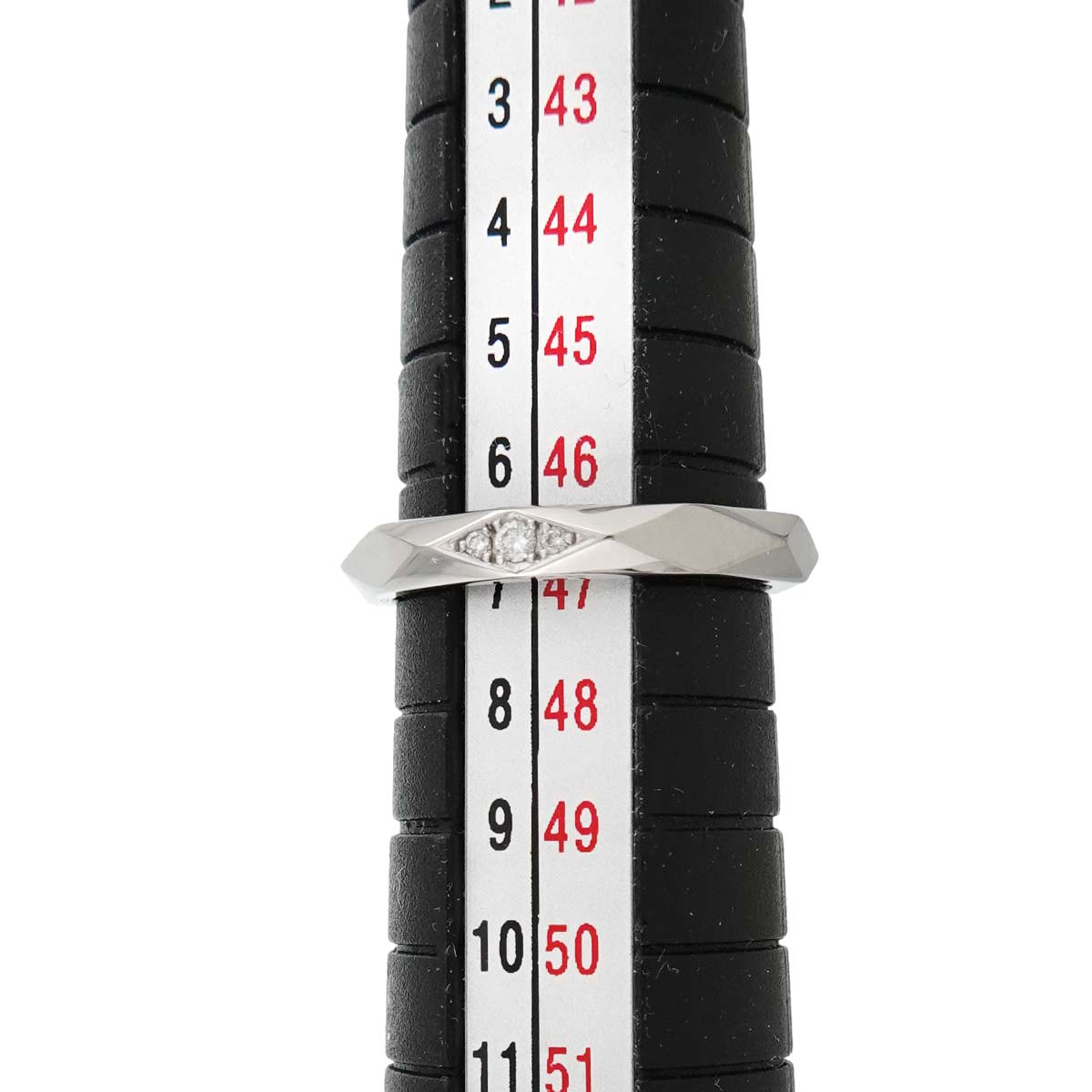 Facet MM Diamond Ring Pt Platinum Size47 4(US)