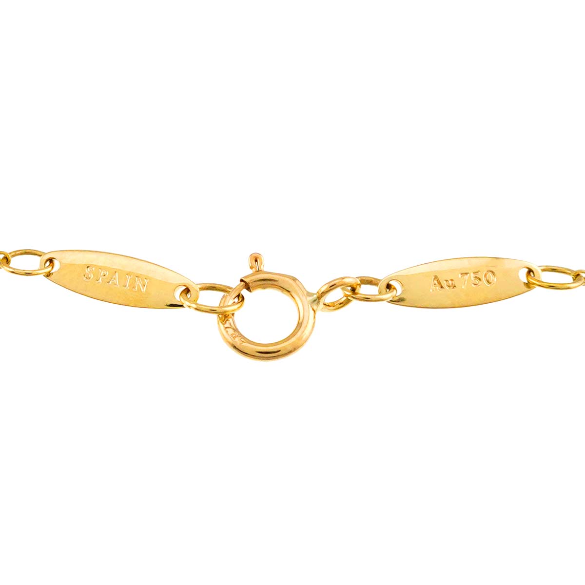 Bean Necklace 18K Yellow Gold 750