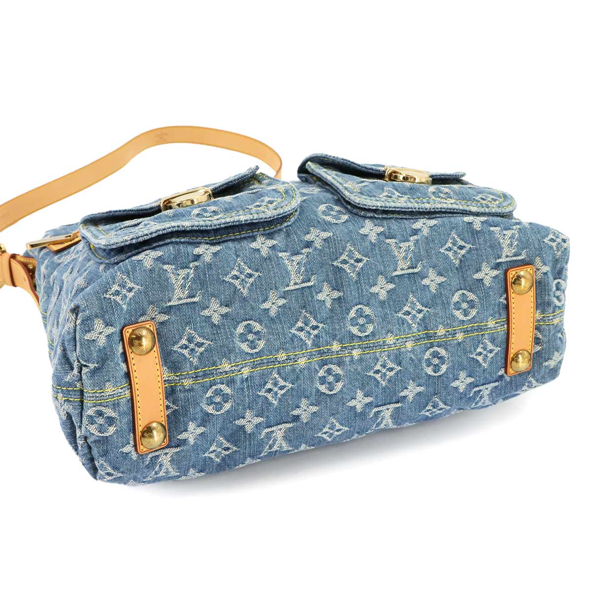Monogram Denim Buggy GM Shoulder Bag Blue M95048 Purse