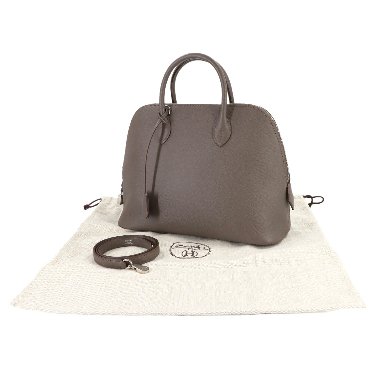 Bolide 1923 30 2way Hand Shoulder Bag Veau Epsom Etain