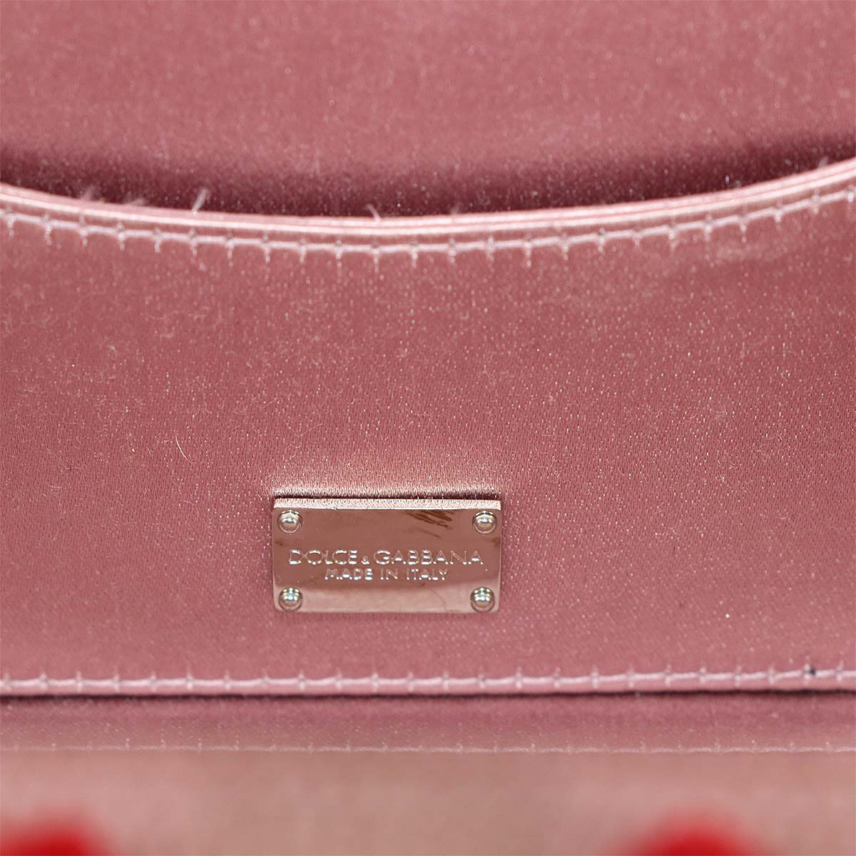 Flower motif Shoulder Clutch Bag Leather Sequins Pink