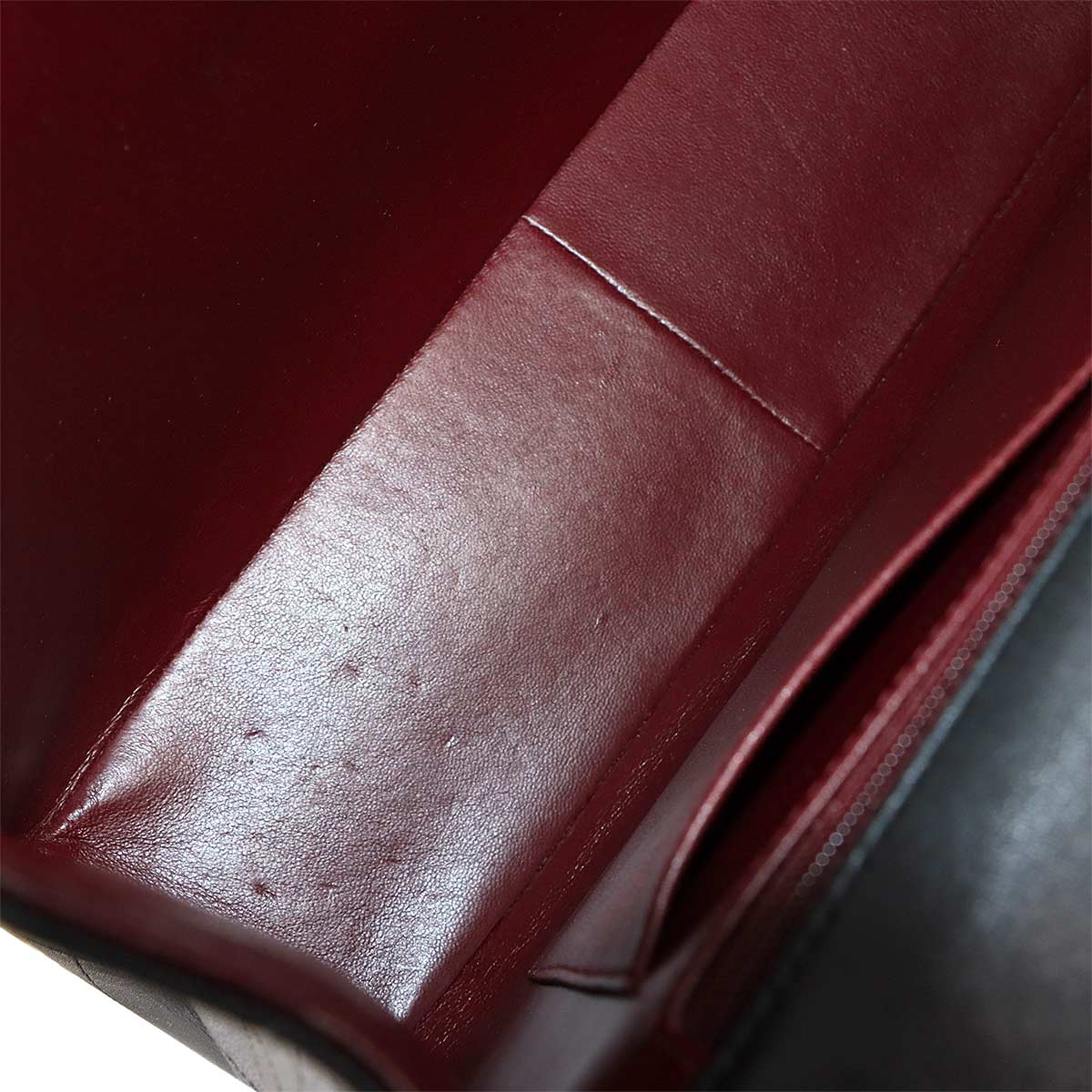 Matelasse 34 Chain Shoulder Bag Leather Black A01094 Vintage