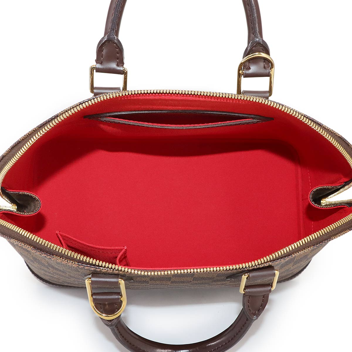 Damier Alma PM Hand Bag Ebene Brown N51131 Purse