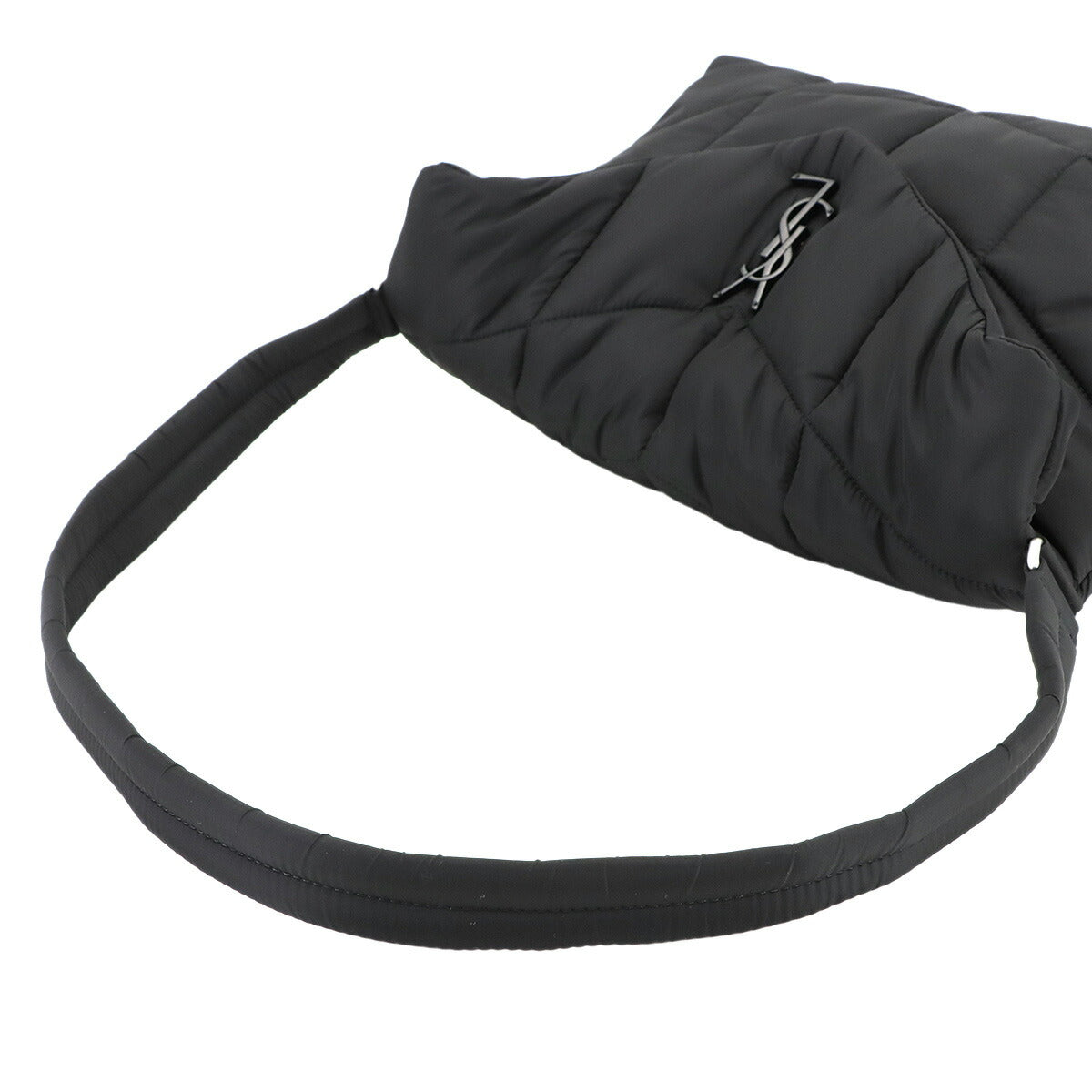 Puffer Shoulder Bag Nylon Black 733630 Purse