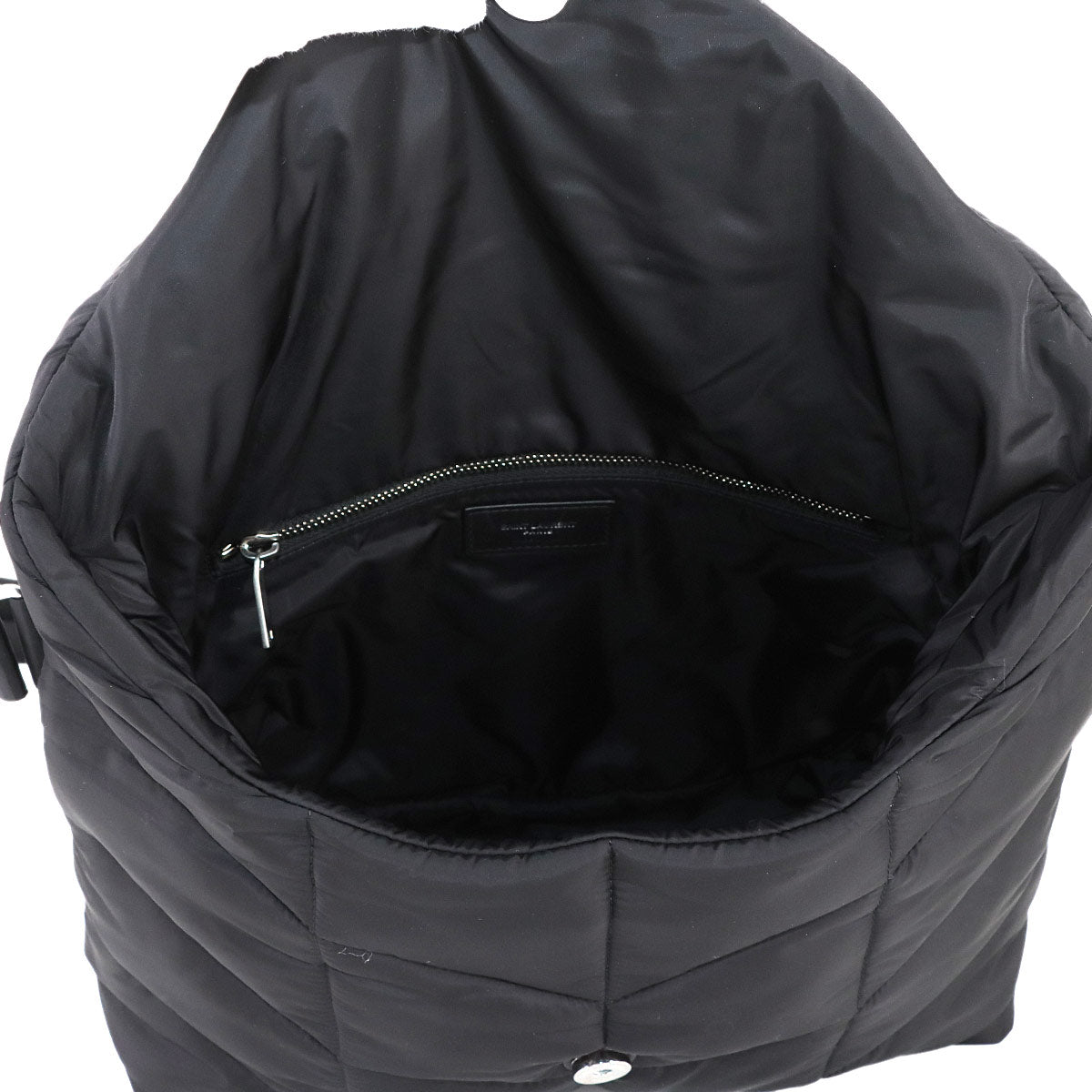 Puffer Shoulder Bag Nylon Black 733630 Purse