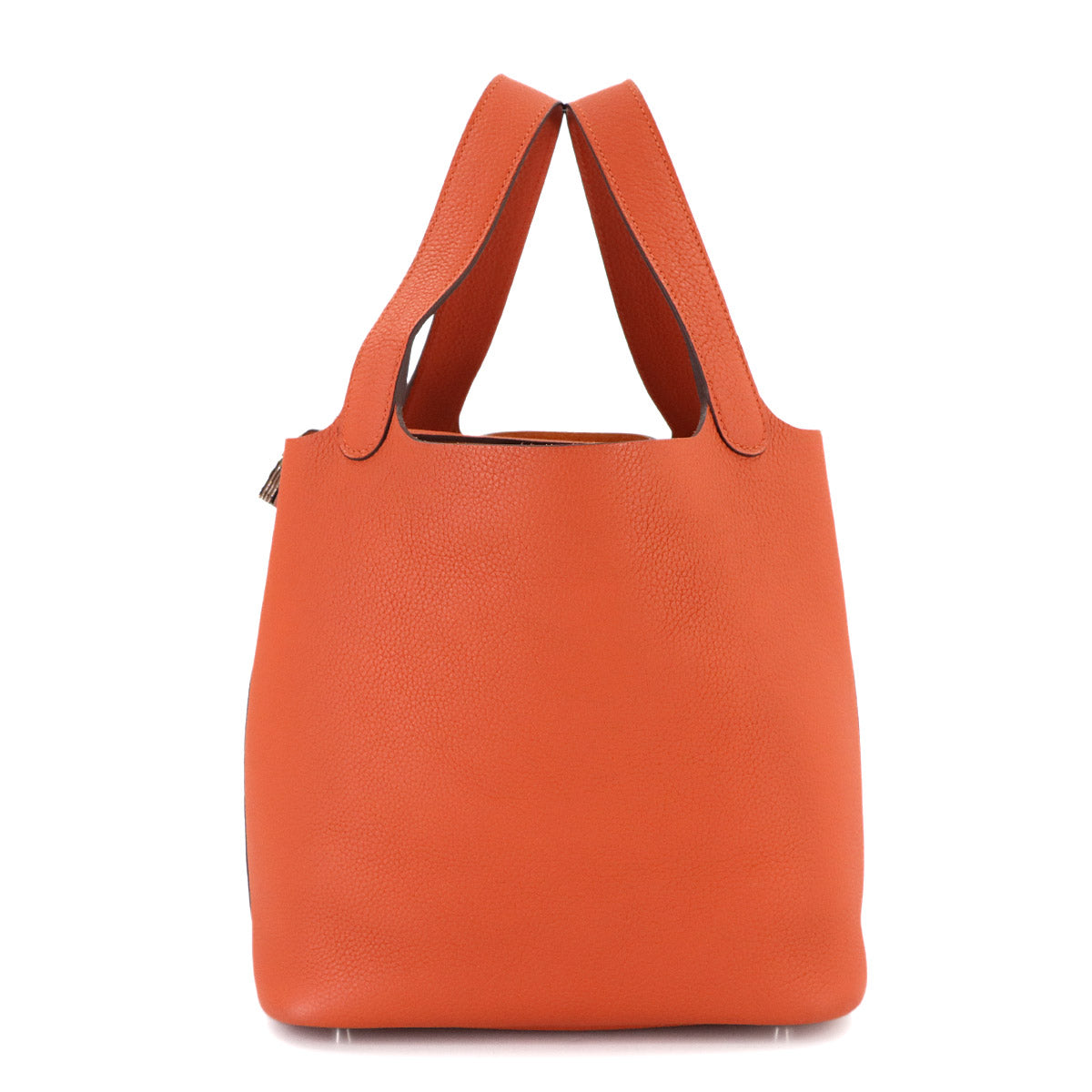 Picotin Lock MM Hand Bag Taurillon Maurice Terre Battue Purse