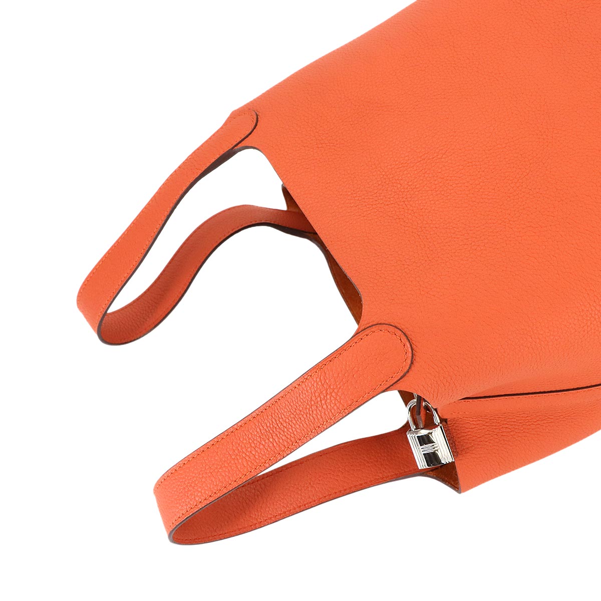 Picotin Lock MM Hand Bag Taurillon Maurice Terre Battue Purse