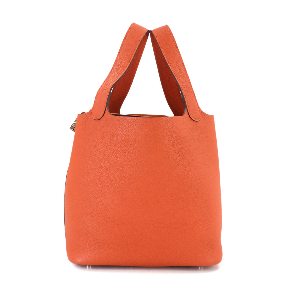 Picotin Lock MM Hand Bag Taurillon Maurice Terre Battue Purse