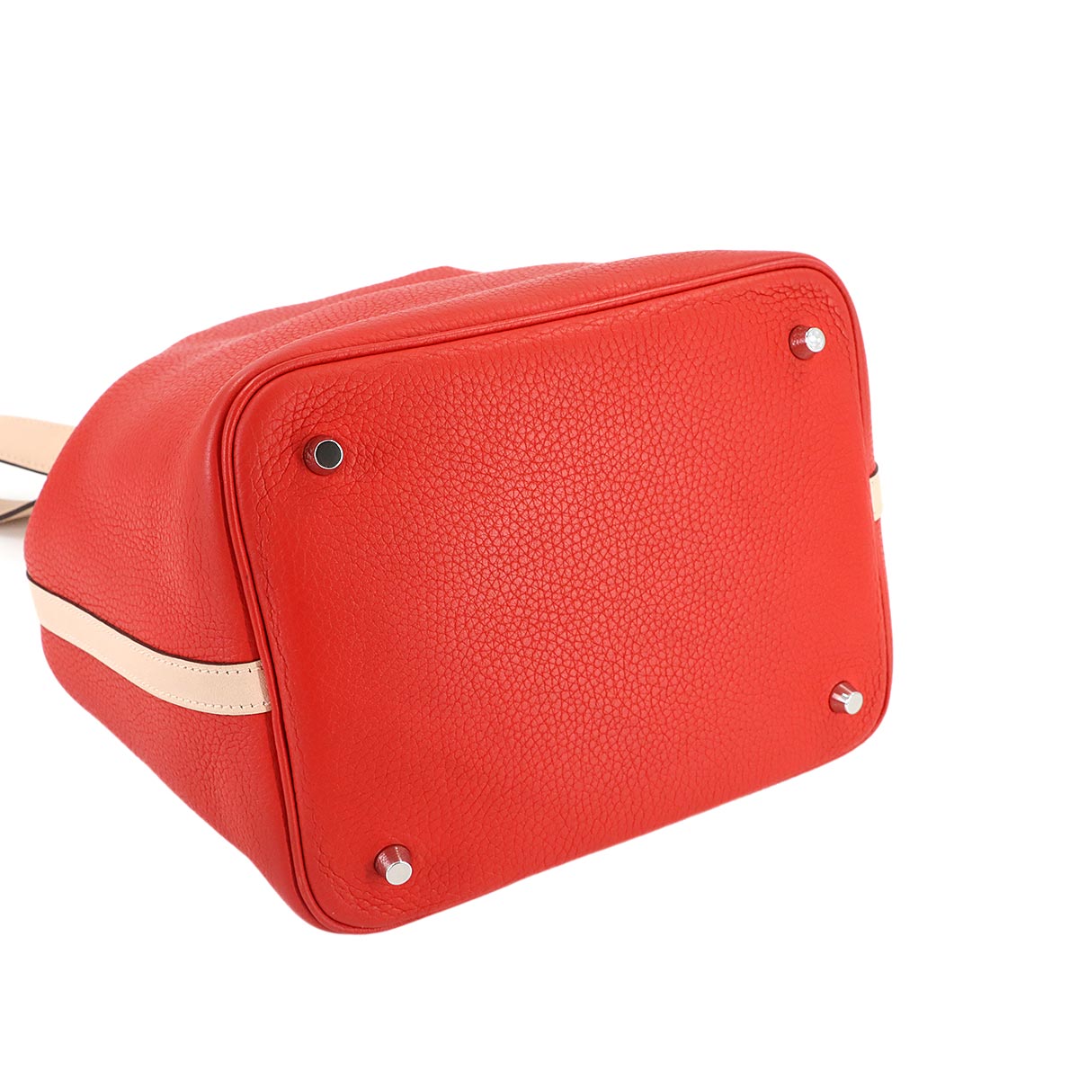 Picotin Lock Touch MM Hand Bag Taurillon Clemence Swift Red Pink