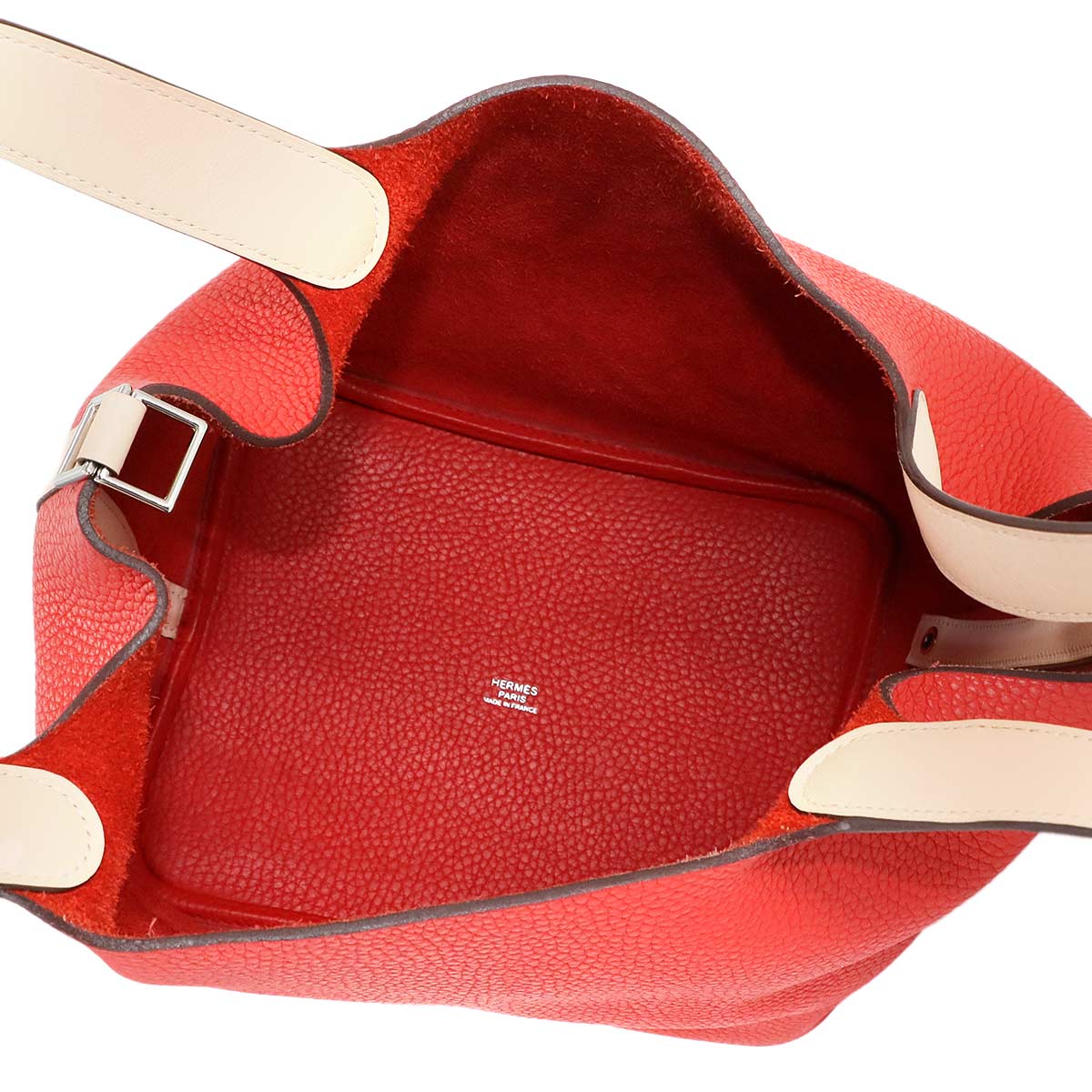 Picotin Lock Touch MM Hand Bag Taurillon Clemence Swift Red Pink