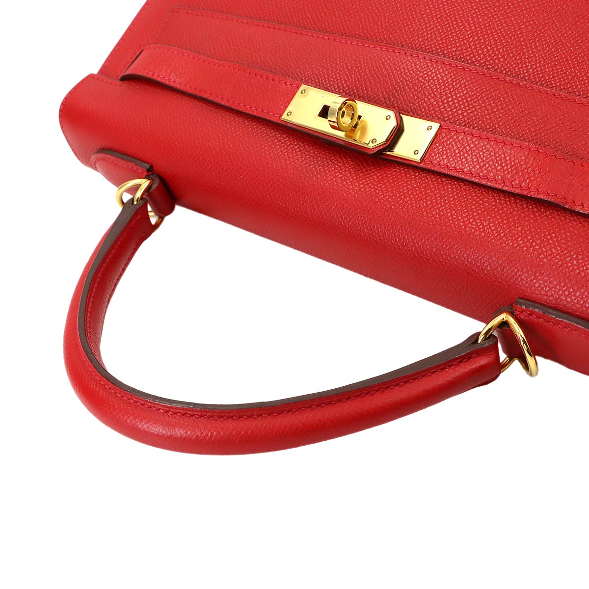 Kelly 32 Veau Epsom Rouge Casaque 2way Hand Shouder Bag