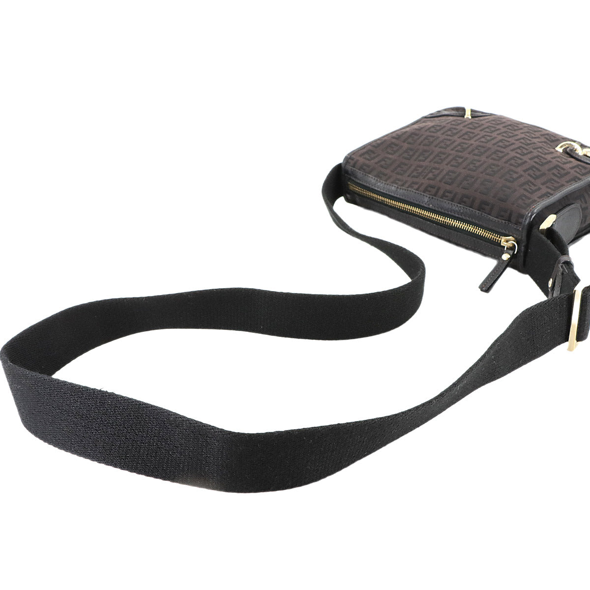 Zucchino Shoulder Bag Canvas Black 8BT099 Purse