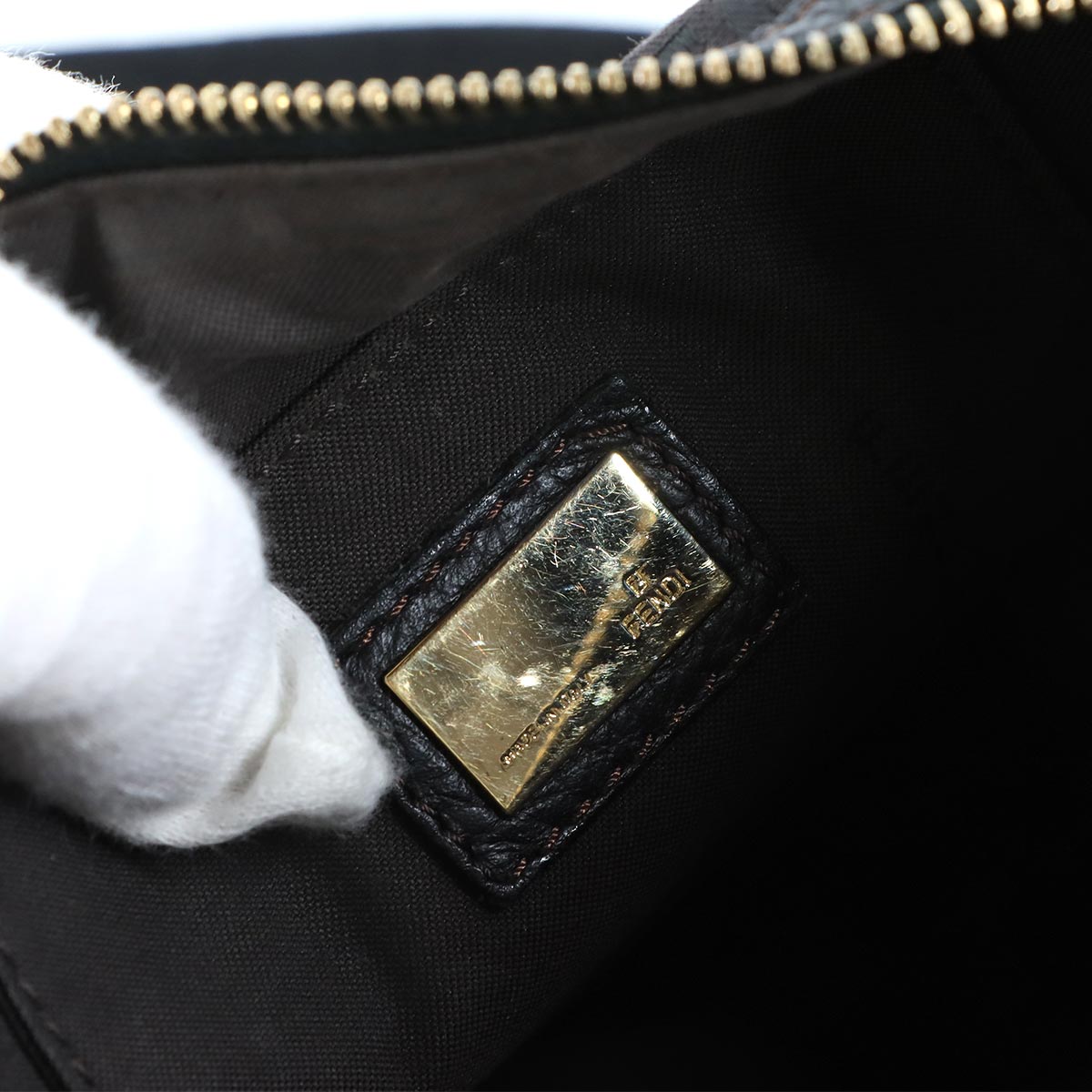 Zucchino Shoulder Bag Canvas Black 8BT099 Purse