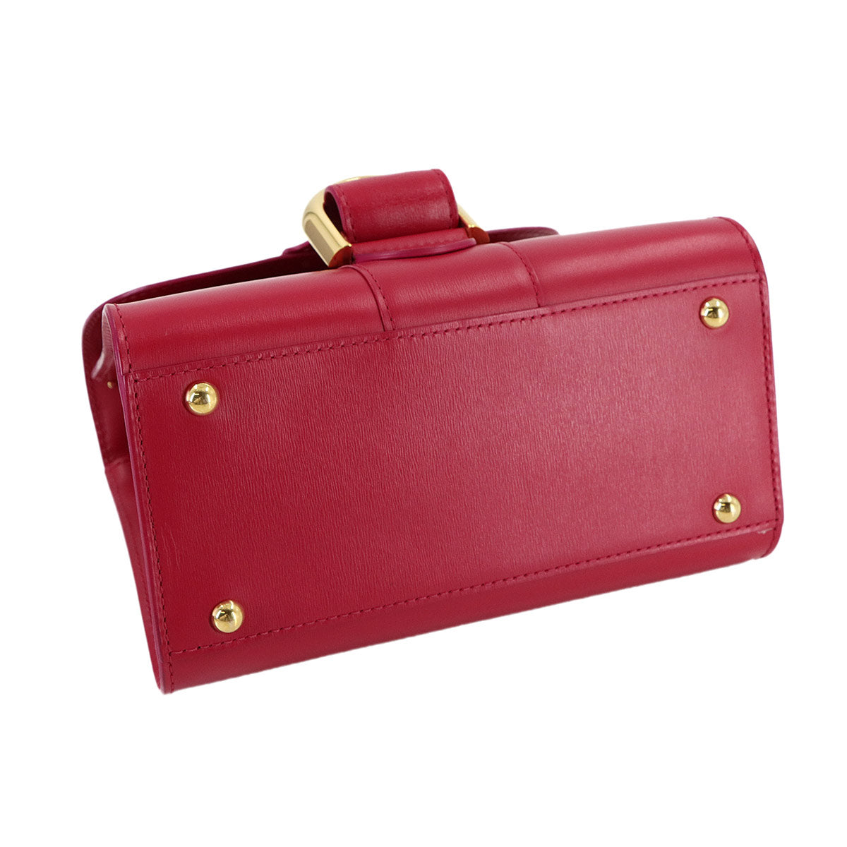 Brillant Mini Hand Shoulder Bag Leather Pink Heart Charm